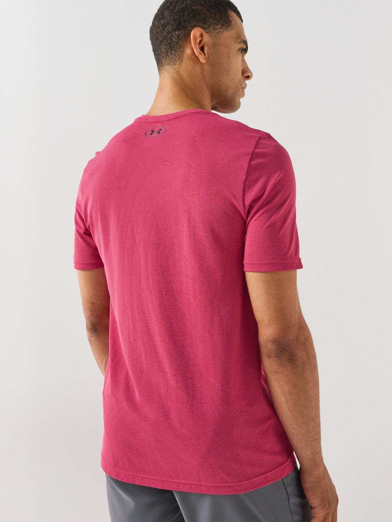 Image 2 of 6 of UNDER ARMOUR Men's Vanish Seamless T-Shirt - Pink Frenzy