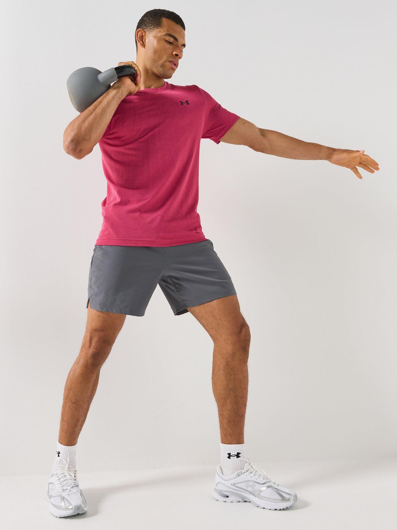 Image 3 of 6 of UNDER ARMOUR Men's Vanish Seamless T-Shirt - Pink Frenzy