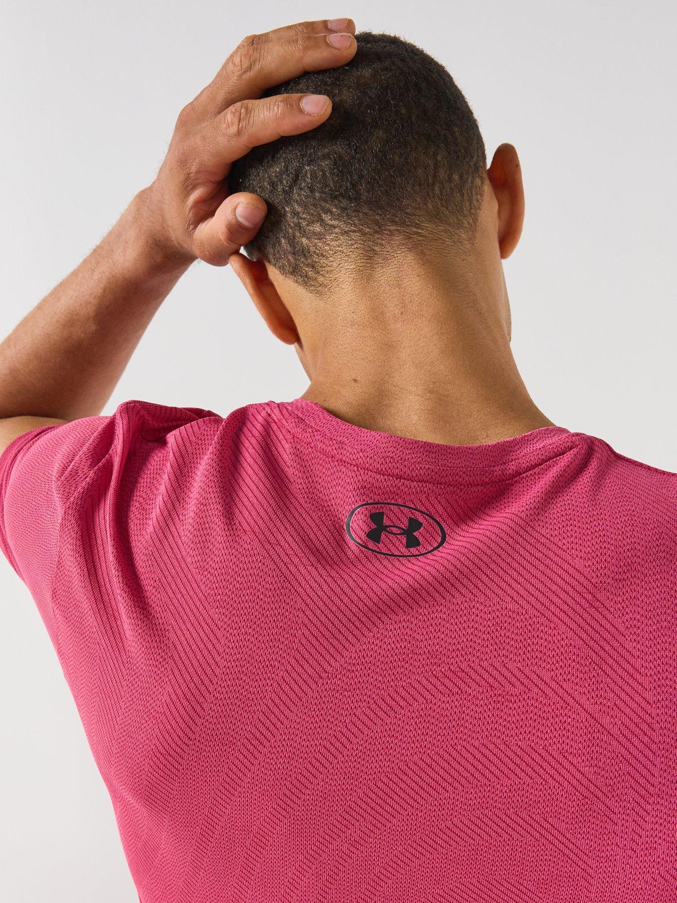 Image 6 of 6 of UNDER ARMOUR Men's Vanish Seamless T-Shirt - Pink Frenzy