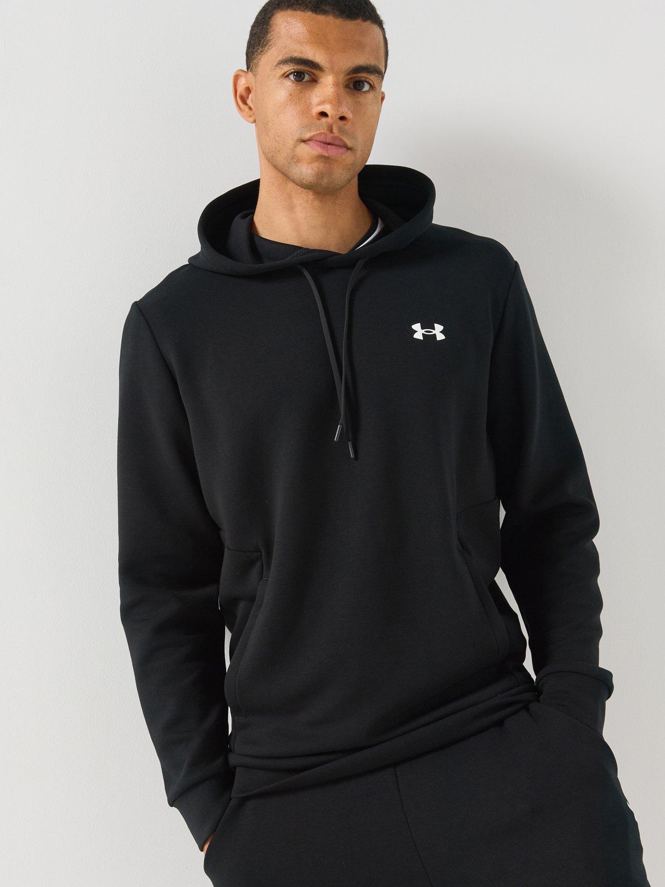 Image 1 of 5 of UNDER ARMOUR Mens Training Flex Fleece Kangaroo Pocket Hoodie - Black