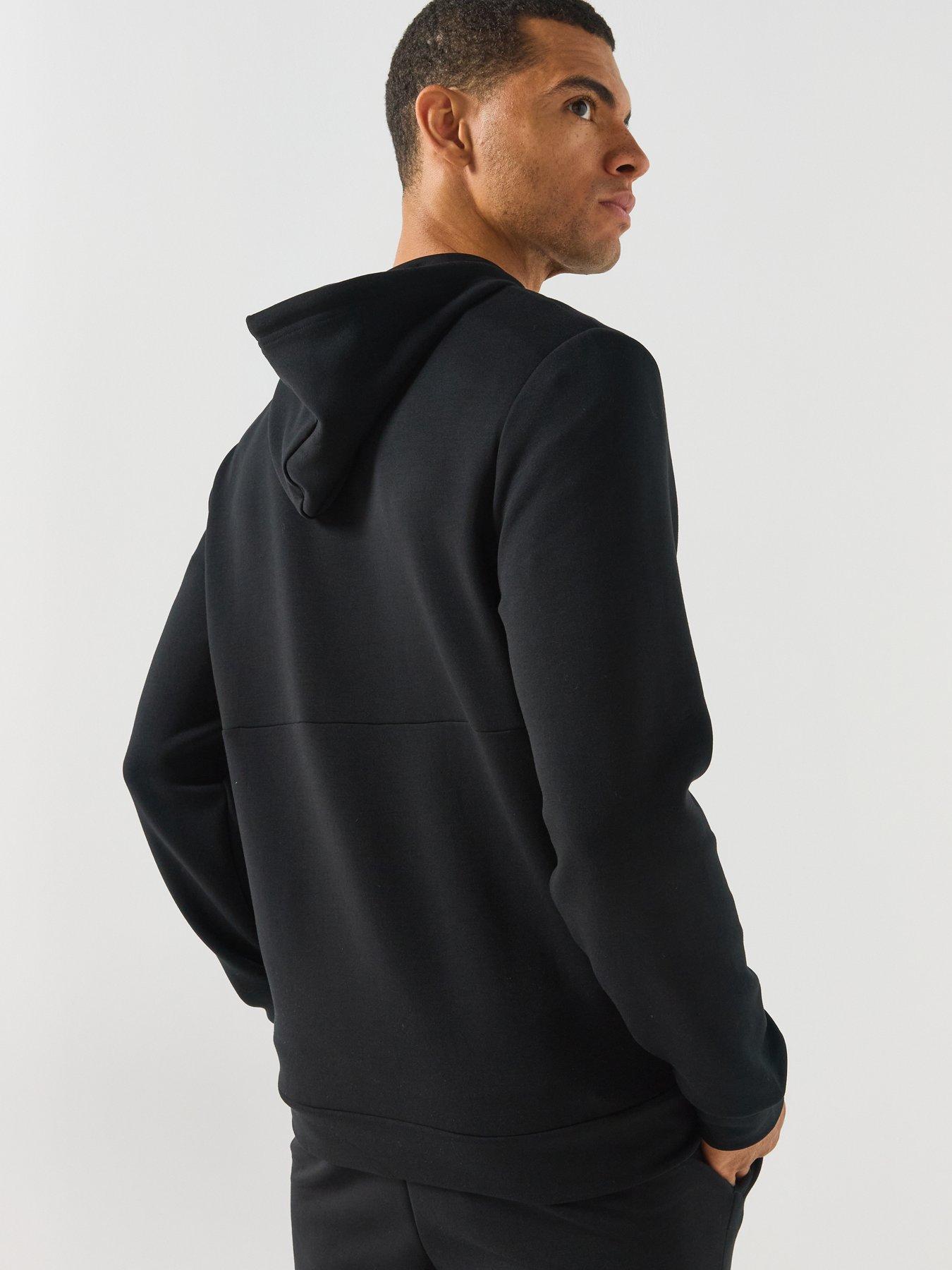 Image 2 of 5 of UNDER ARMOUR Mens Training Flex Fleece Kangaroo Pocket Hoodie - Black