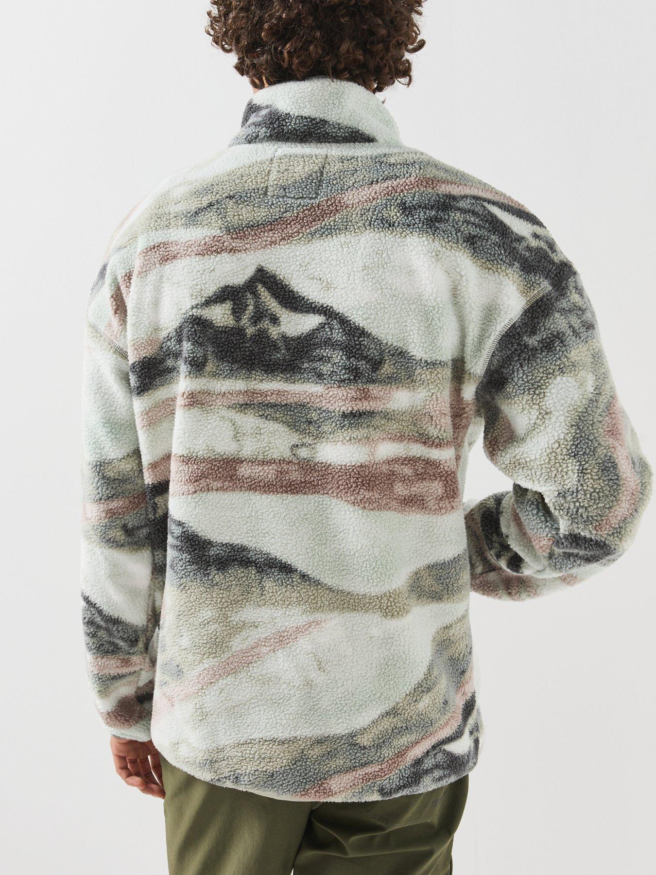 Image 2 of 6 of Columbia Mens Helvetia Ii Printed 1/2 Snap Fleece - Green