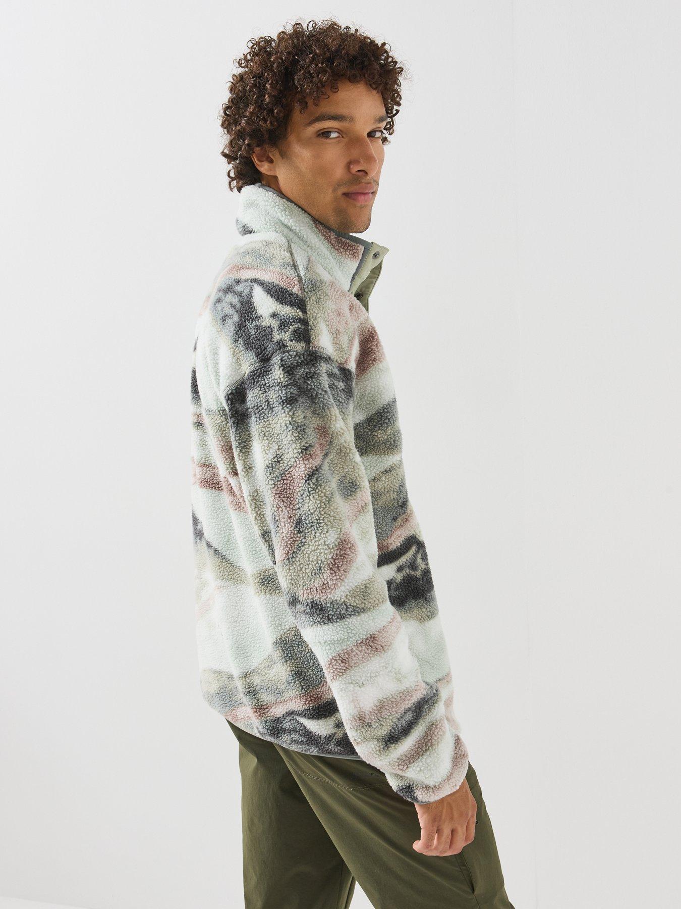Image 6 of 6 of Columbia Mens Helvetia Ii Printed 1/2 Snap Fleece - Green
