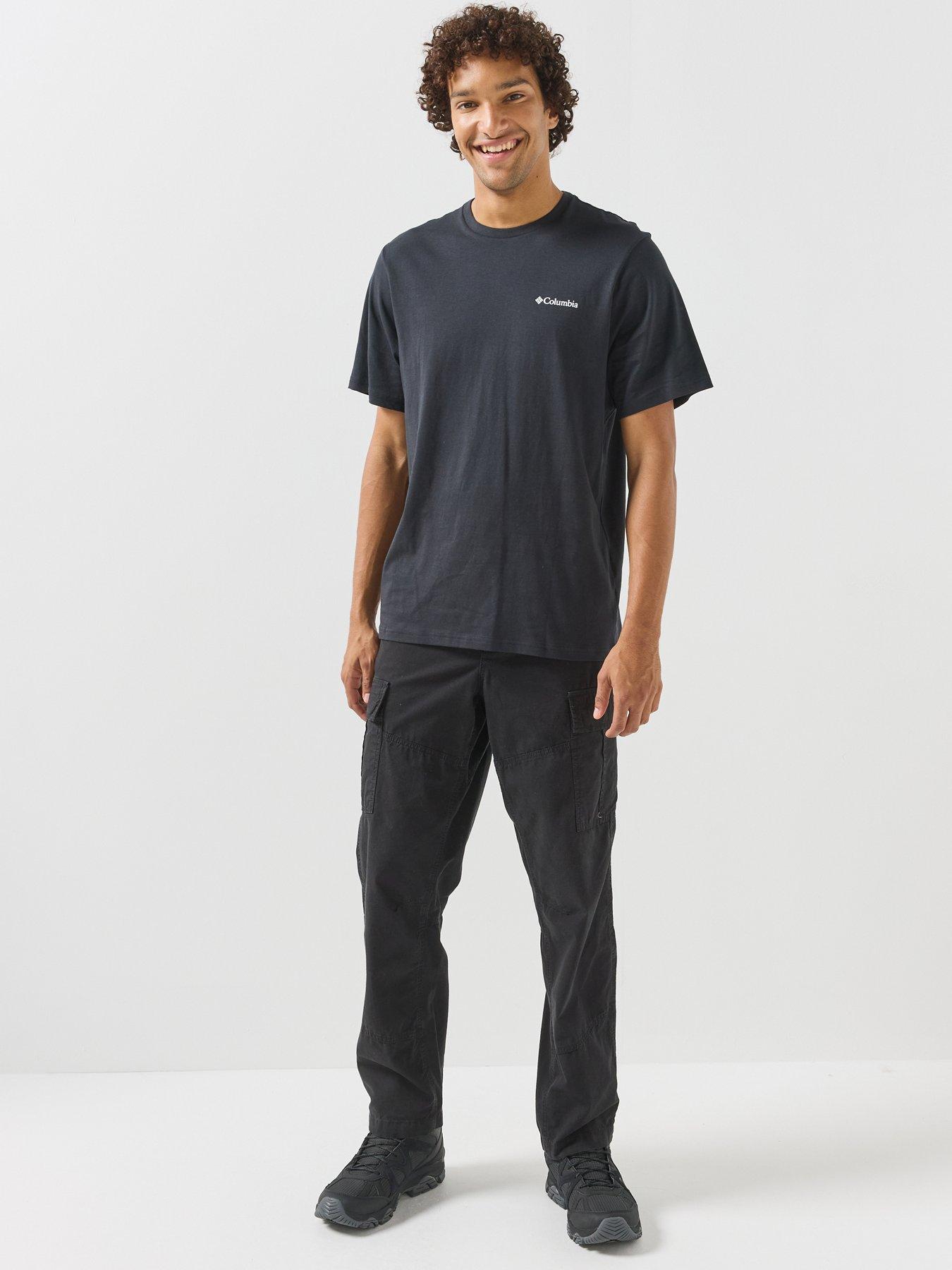Image 3 of 6 of Columbia Mens Csc Outdoor Back Graphic T-shirt - Black