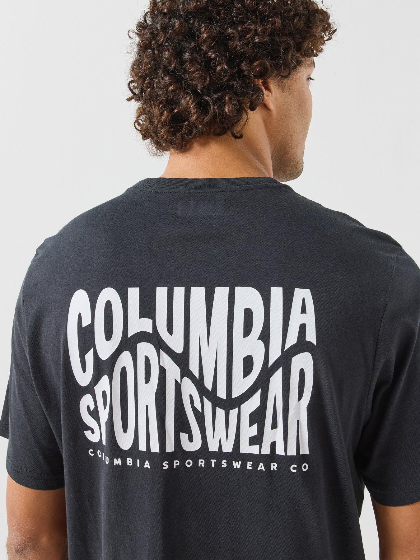 Image 4 of 6 of Columbia Mens Csc Outdoor Back Graphic T-shirt - Black