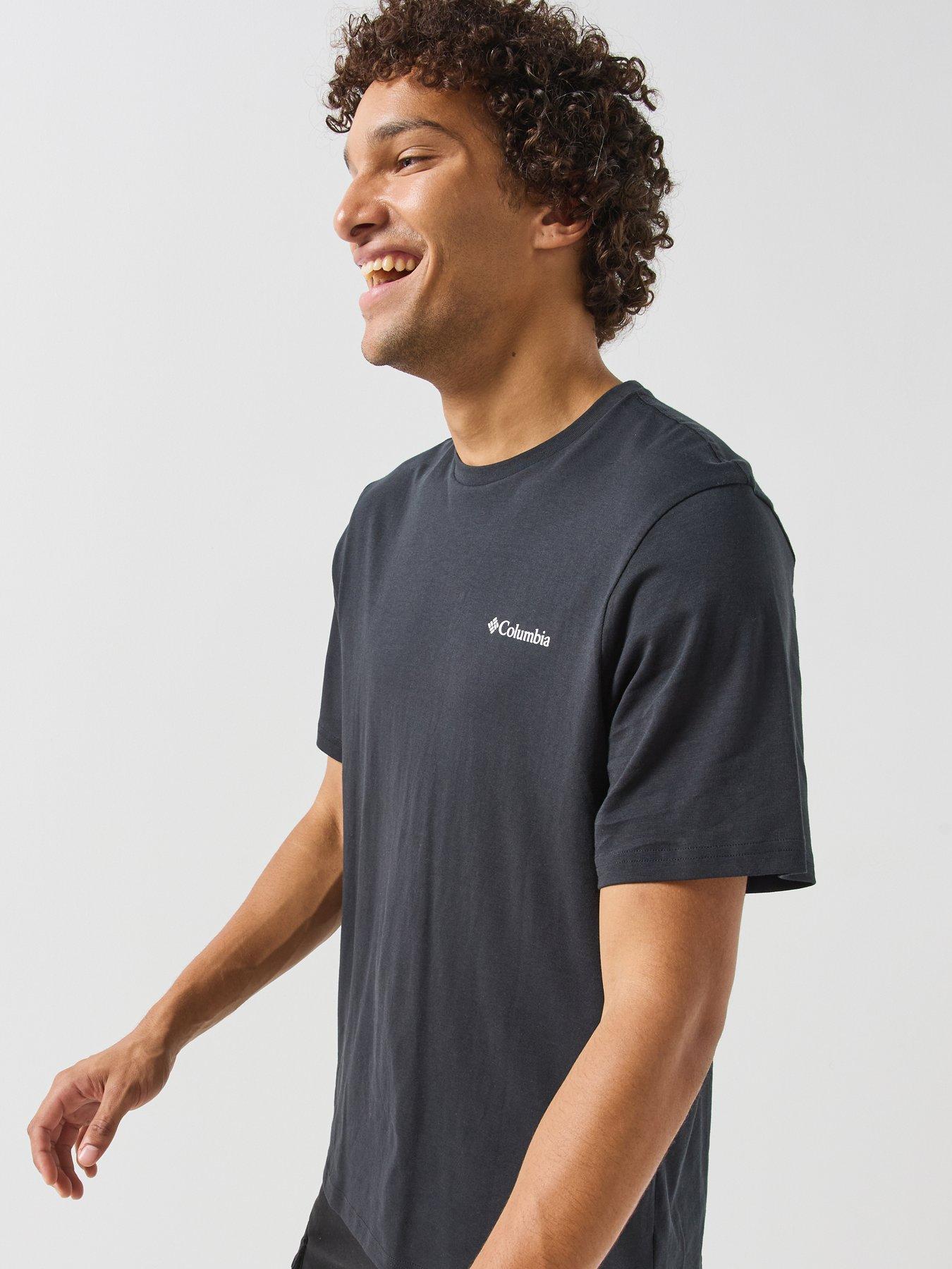 Image 5 of 6 of Columbia Mens Csc Outdoor Back Graphic T-shirt - Black