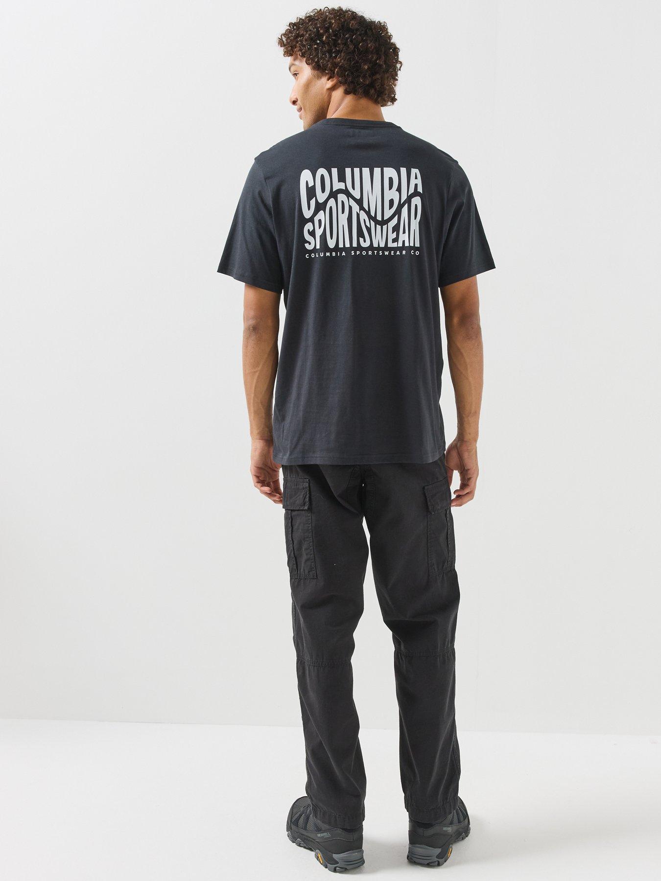 Image 6 of 6 of Columbia Mens Csc Outdoor Back Graphic T-shirt - Black