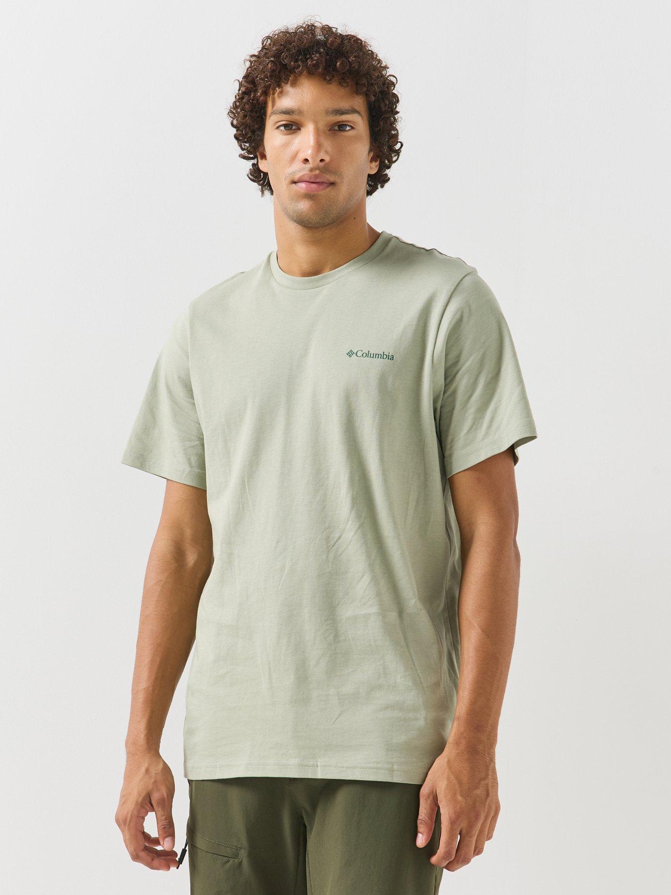 Image 2 of 5 of Columbia Mens Csc Outdoor Back Graphic T-shirt - Green