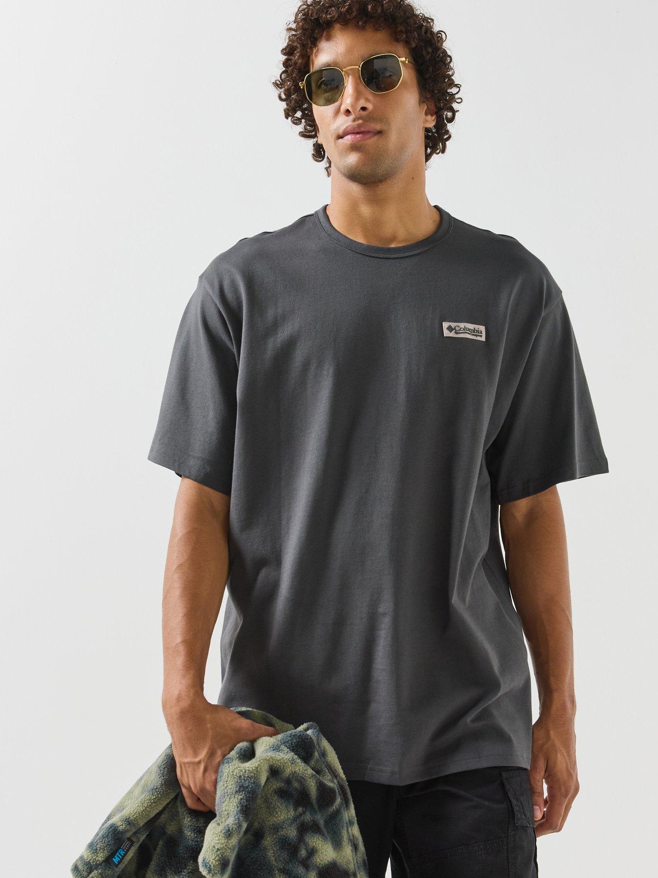 Image 2 of 6 of Columbia Mens Csc Heavyweight Back Graphic T-shirt - Grey