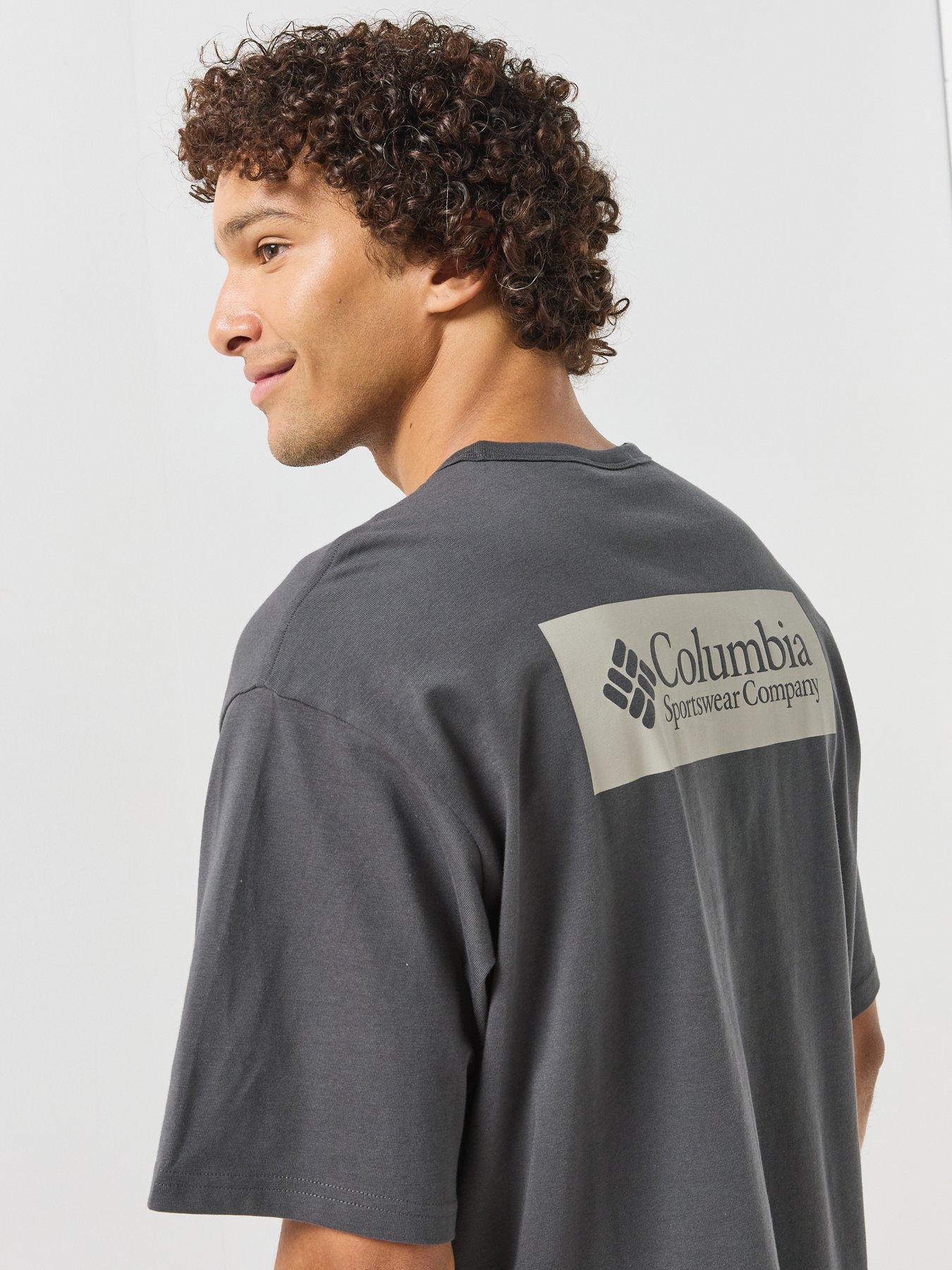 Image 4 of 6 of Columbia Mens Csc Heavyweight Back Graphic T-shirt - Grey