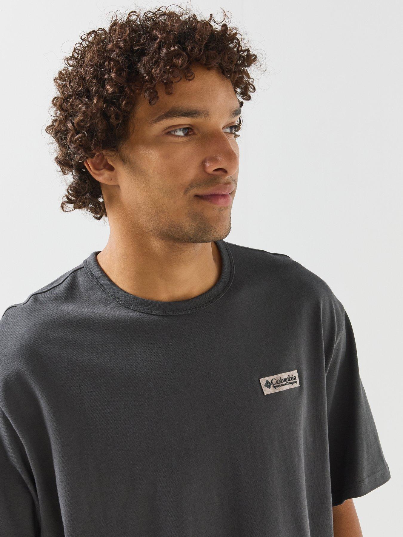 Image 5 of 6 of Columbia Mens Csc Heavyweight Back Graphic T-shirt - Grey