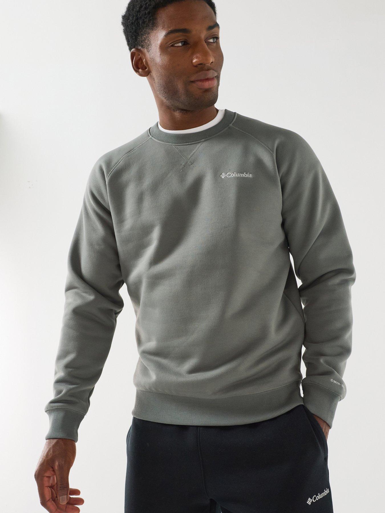Image 1 of 6 of Columbia Mens Heavyweight Ribbed Crew Neck Sweatshirt - Green