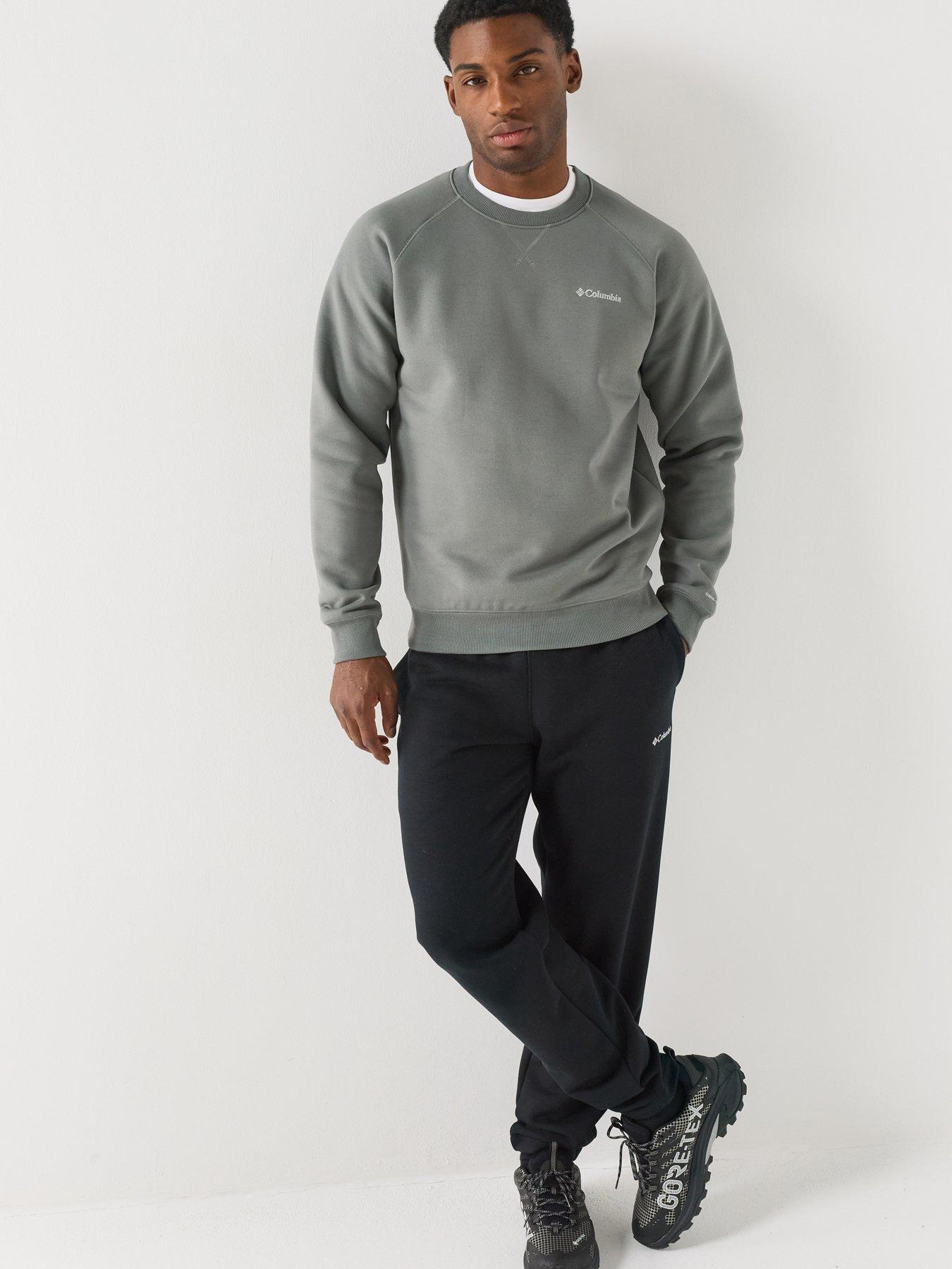 Image 3 of 6 of Columbia Mens Heavyweight Ribbed Crew Neck Sweatshirt - Green