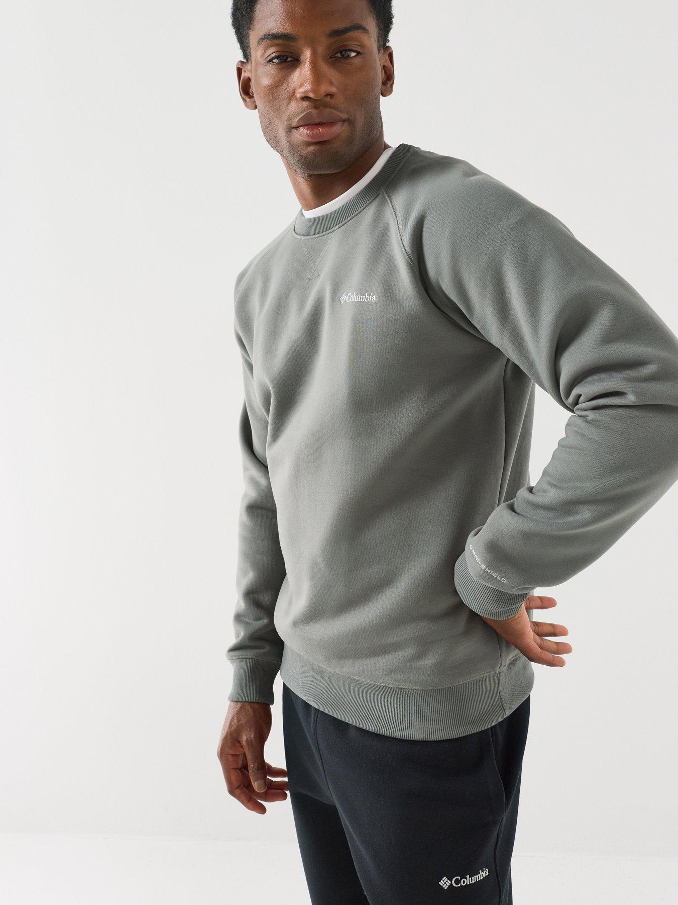 Image 6 of 6 of Columbia Mens Heavyweight Ribbed Crew Neck Sweatshirt - Green