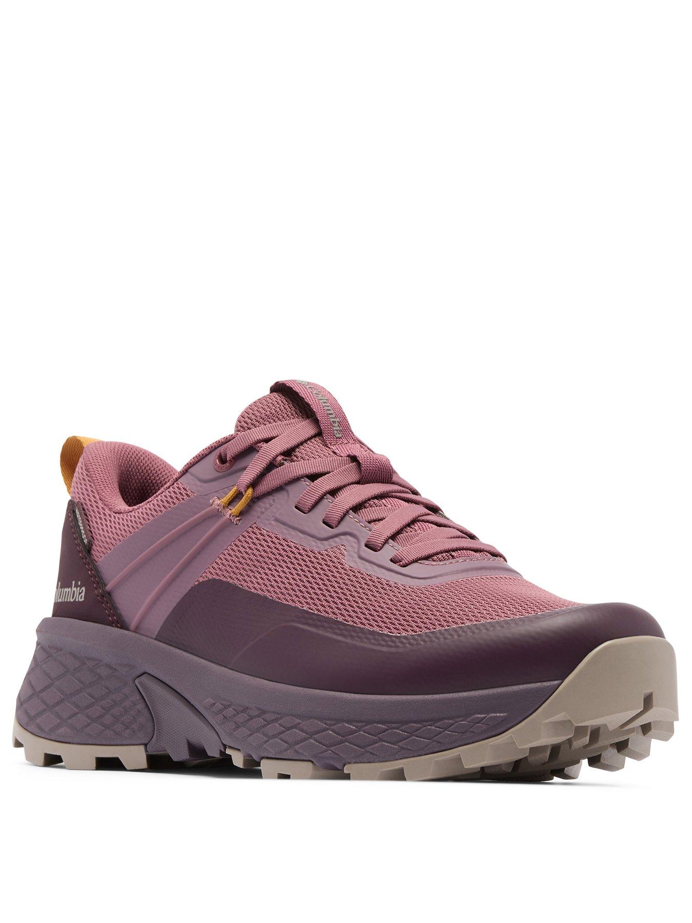 Image 2 of 7 of Columbia Womens Tellurix Waterproof Grippy Lug Lace-Up Hiking Shoes - Purple