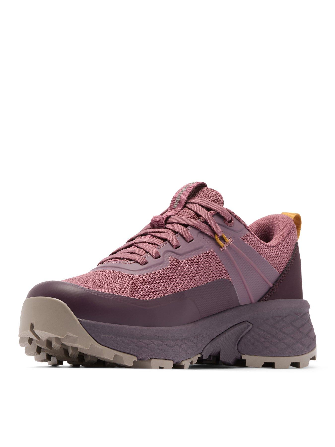 Image 6 of 7 of Columbia Womens Tellurix Waterproof Grippy Lug Lace-Up Hiking Shoes - Purple