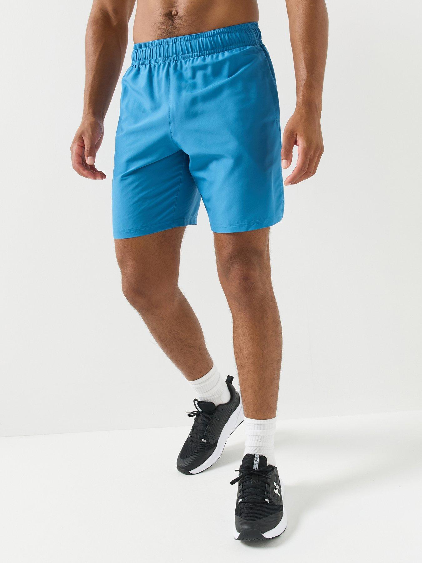 Image 1 of 6 of UNDER ARMOUR Mens Sweat-Wicking Drawcord Waist Woven Shorts - Blue