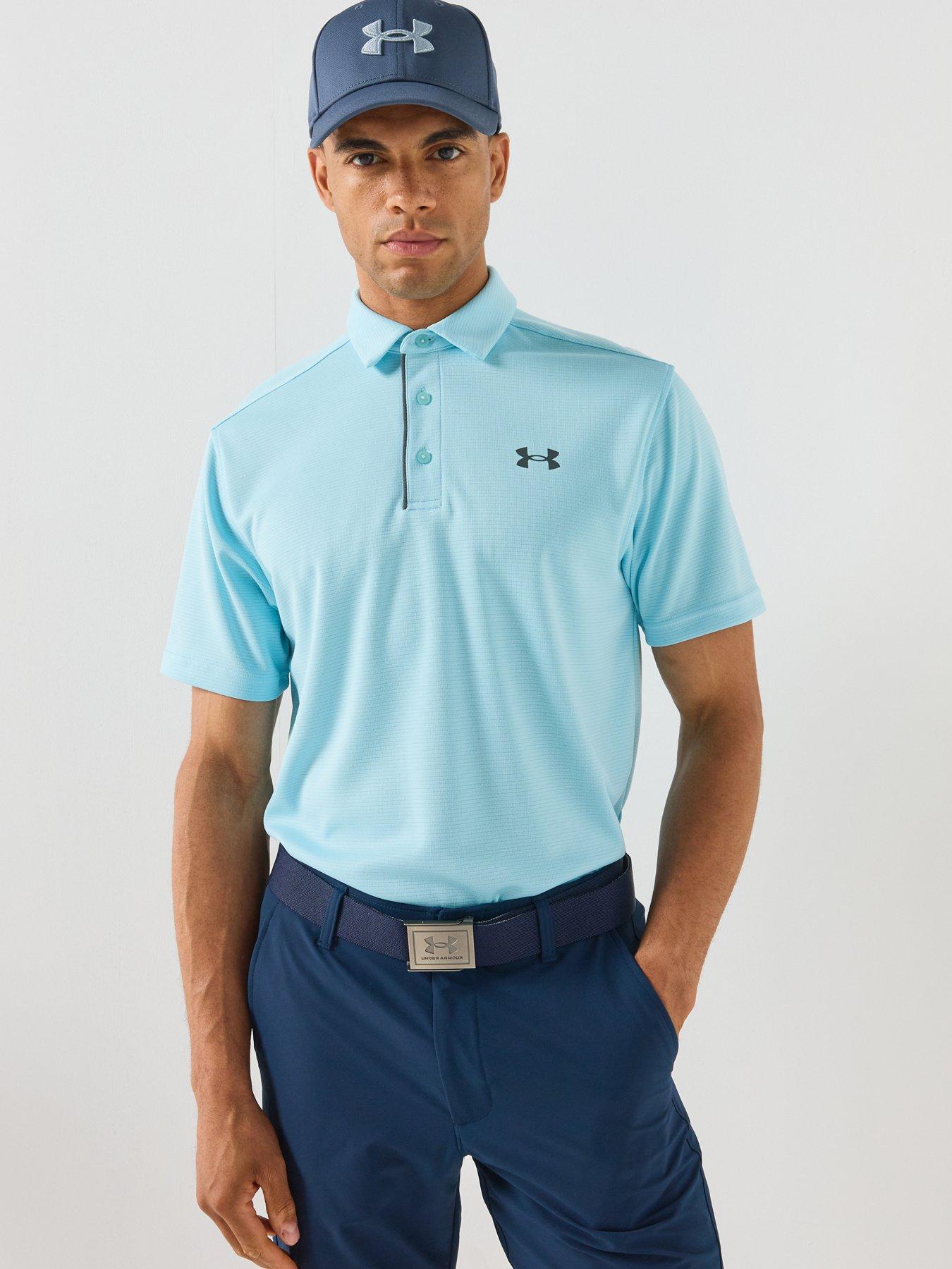 Image 1 of 6 of UNDER ARMOUR Mens Golf Tech Polo - Blue