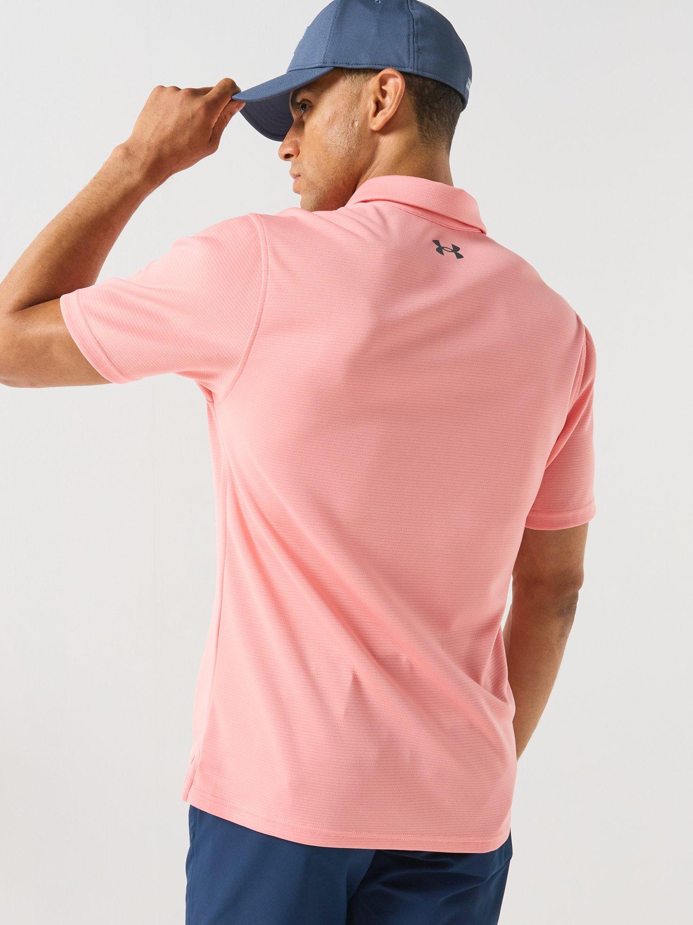 Image 2 of 6 of UNDER ARMOUR Mens Golf Tech Polo - Pink