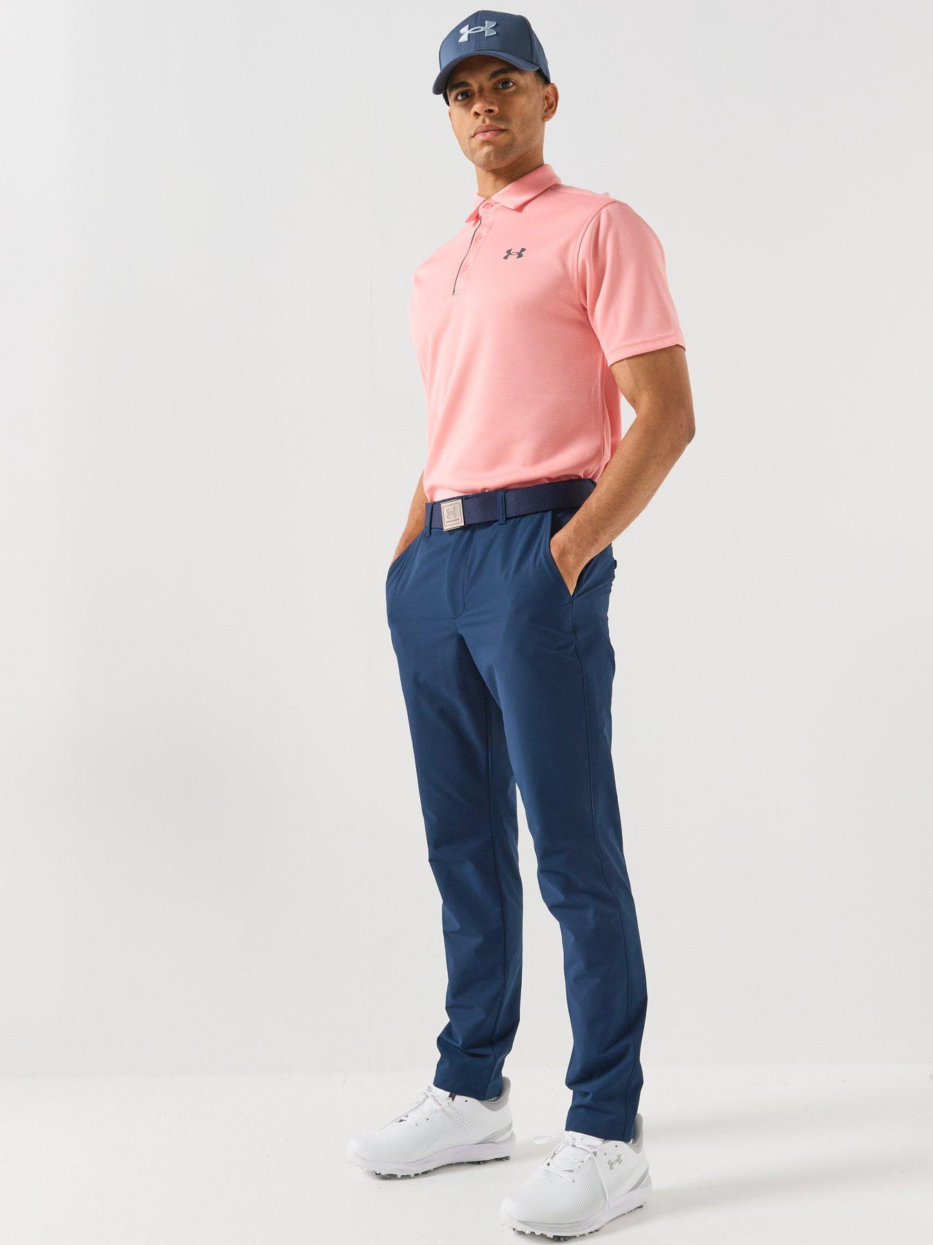 Image 3 of 6 of UNDER ARMOUR Mens Golf Tech Polo - Pink