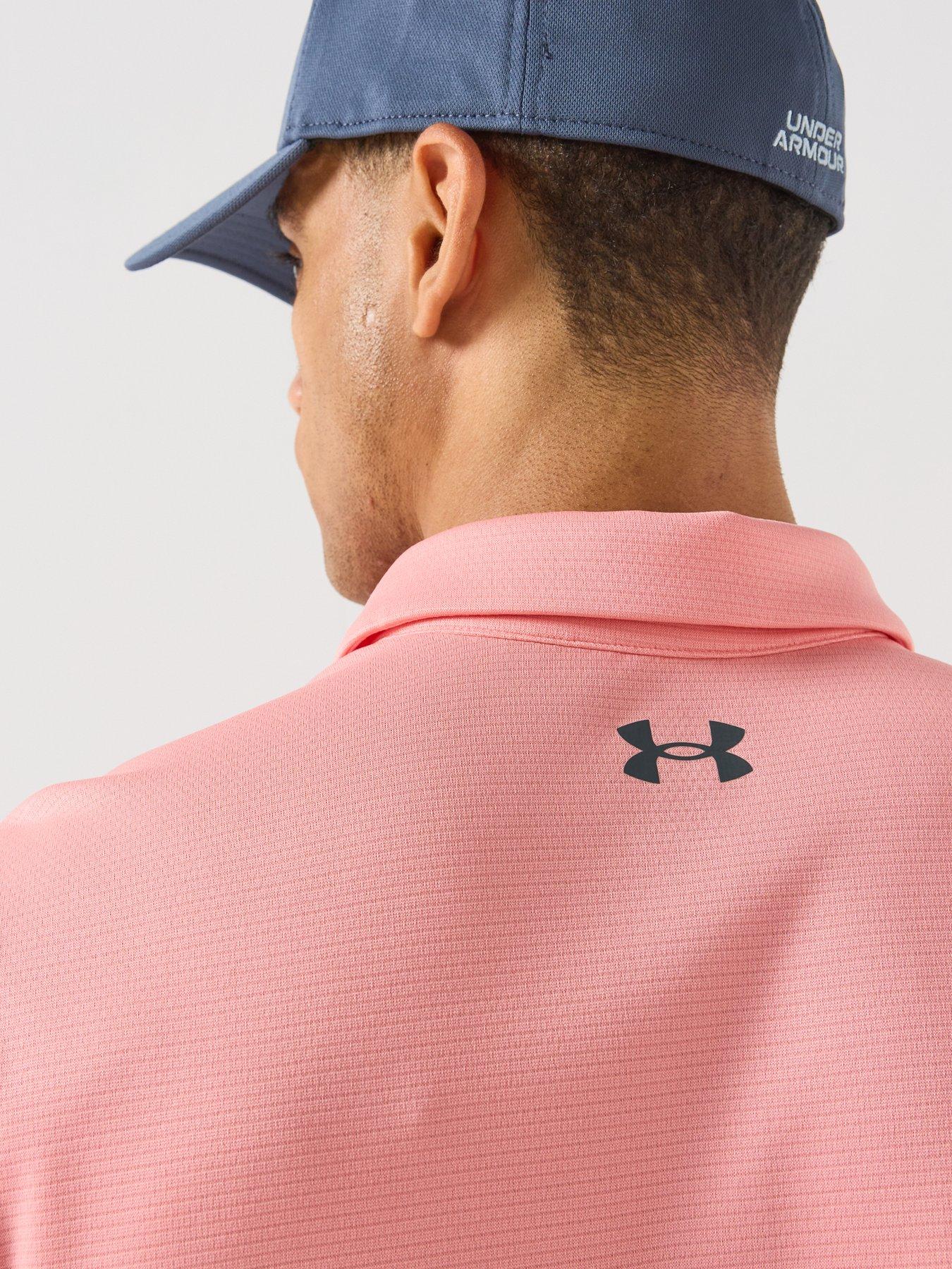 Image 5 of 6 of UNDER ARMOUR Mens Golf Tech Polo - Pink