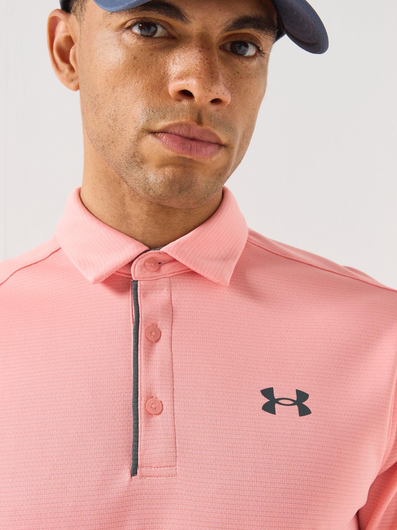 Image 6 of 6 of UNDER ARMOUR Mens Golf Tech Polo - Pink
