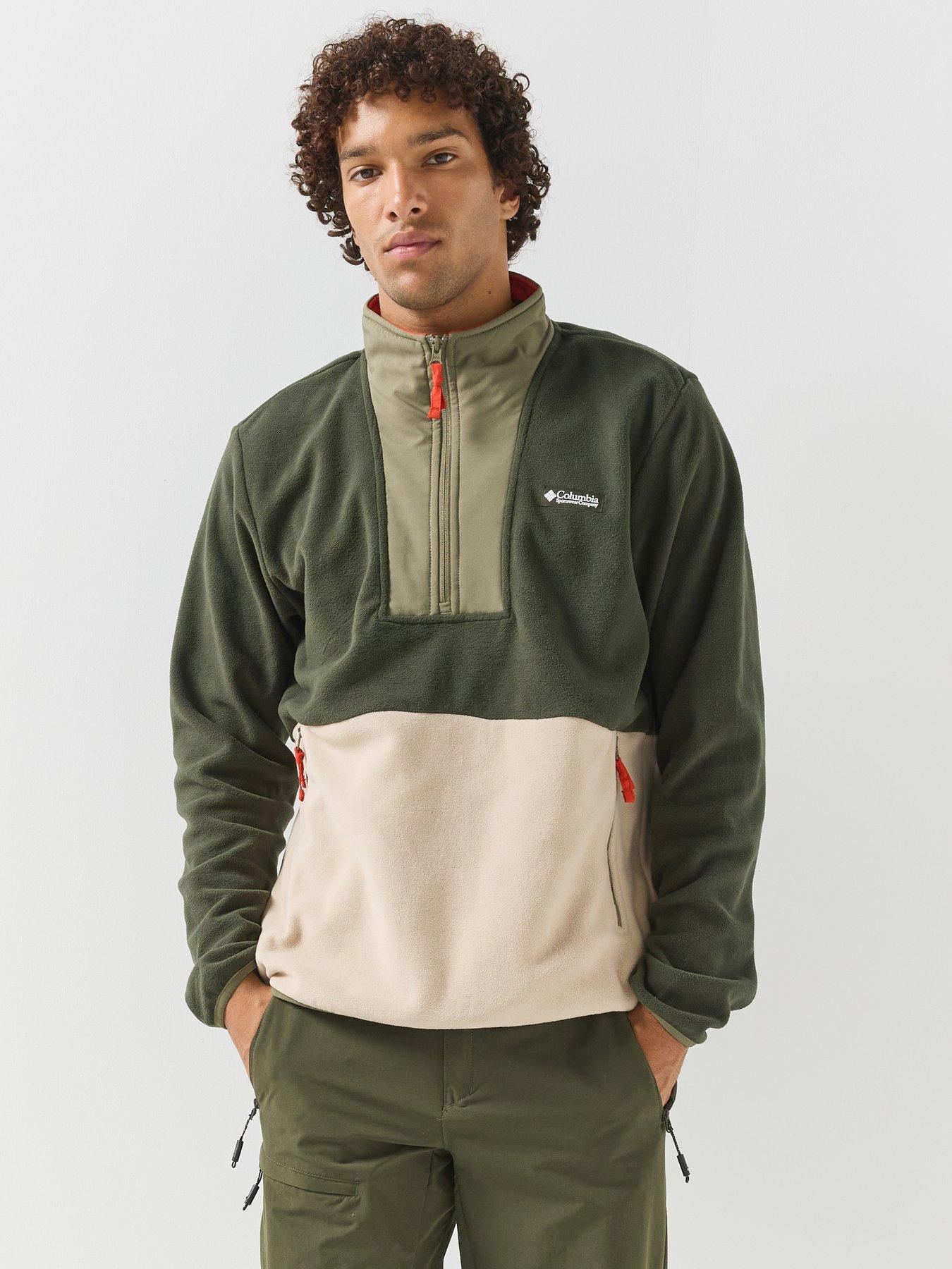 Image 1 of 6 of Columbia Mens Sequoia Grove Ii 1/2 Zip Fleece - Green