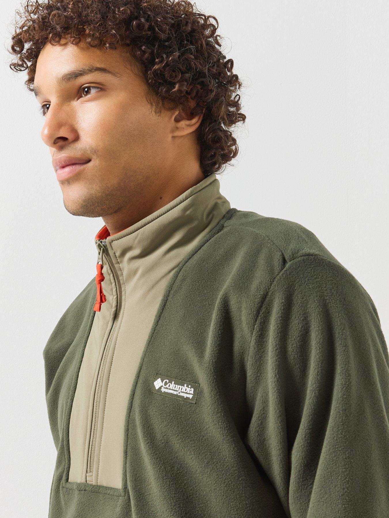 Image 4 of 6 of Columbia Mens Sequoia Grove Ii 1/2 Zip Fleece - Green