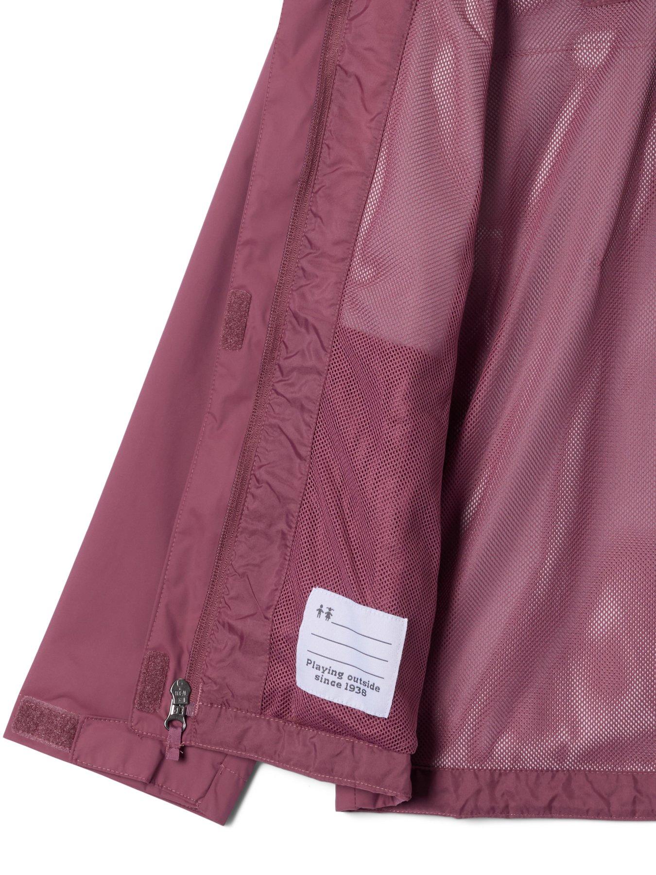 Image 3 of 3 of Columbia Girls Arcadia II Lightweight Hooded Shell Jacket - Pink