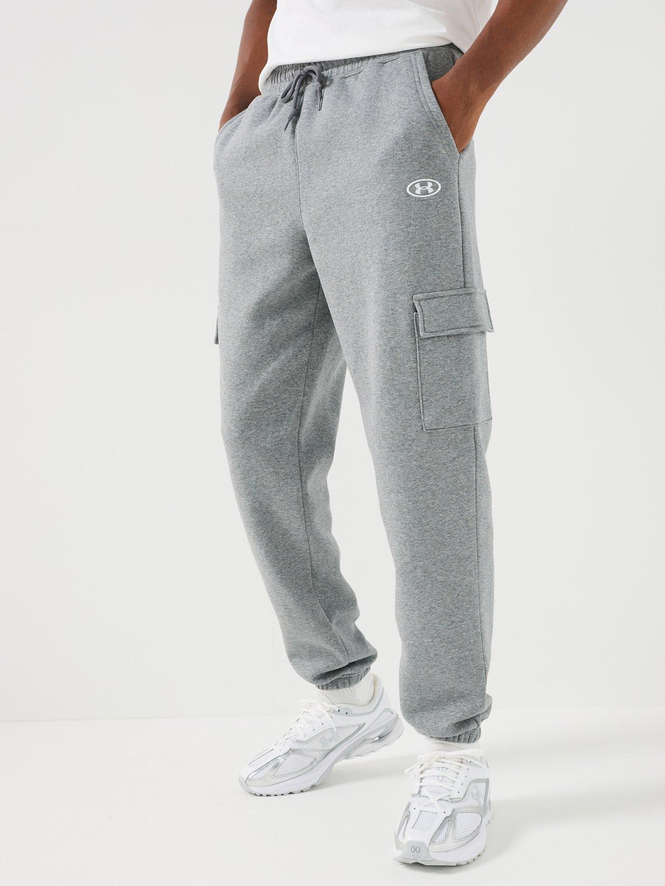 Image 1 of 6 of UNDER ARMOUR Men's UA Rival Fleece Cargo Joggers - Grey