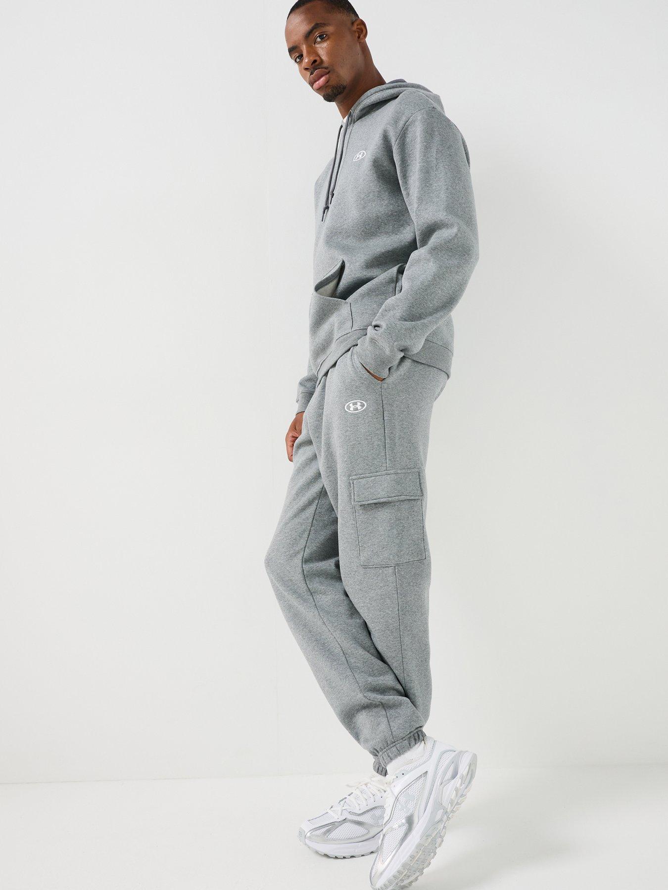 Image 3 of 6 of UNDER ARMOUR Men's UA Rival Fleece Cargo Joggers - Grey