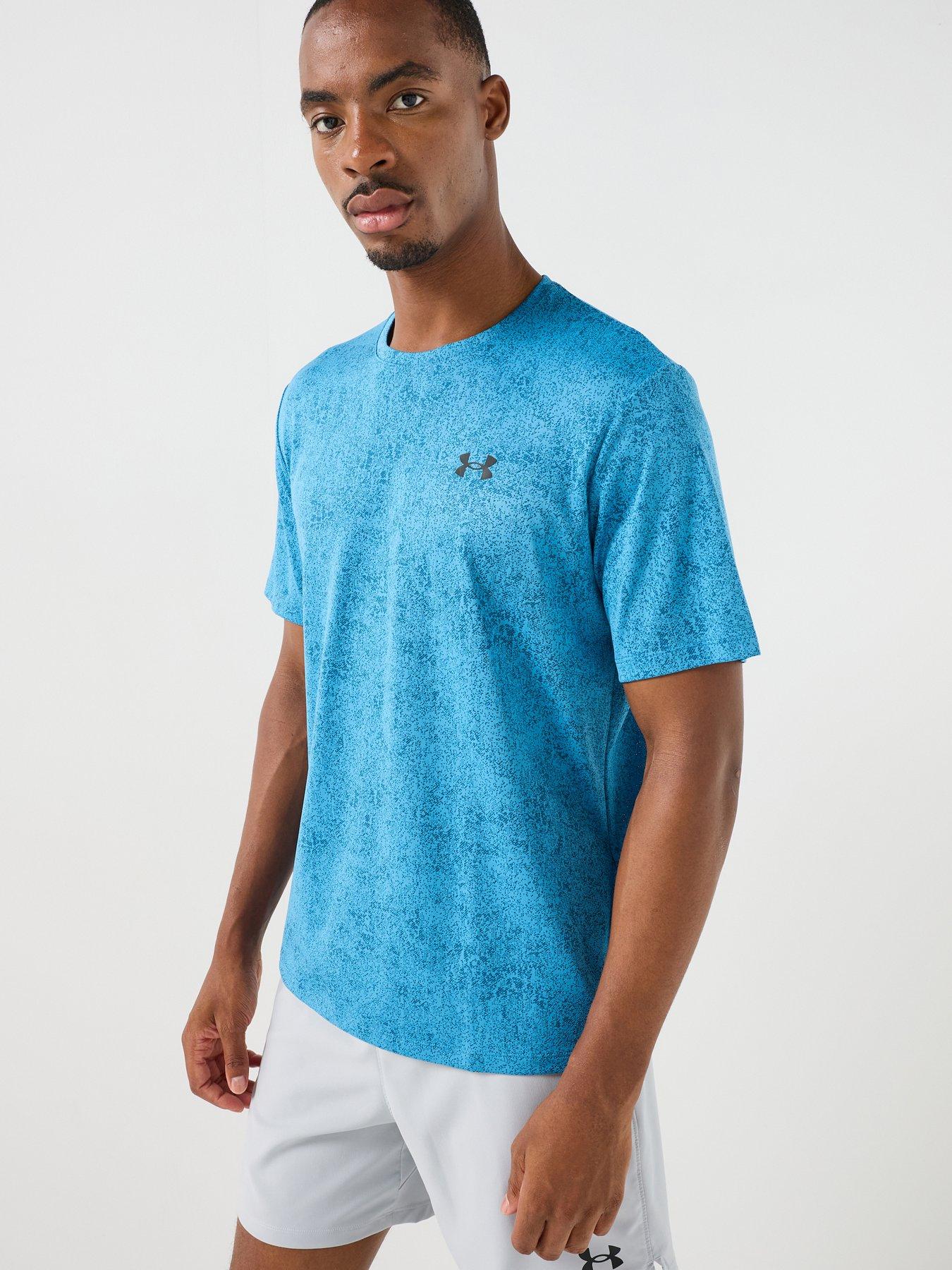 UNDER ARMOUR Mens Training Tech Tee Pixelate T-Shirt - Blue