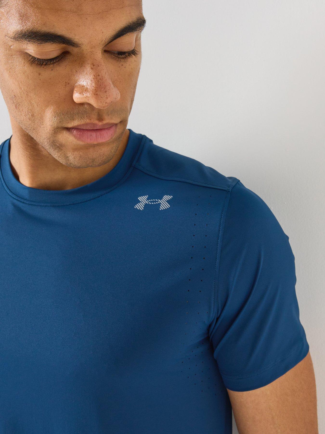 Image 4 of 6 of UNDER ARMOUR Men's Iso-Chill Running Short Sleeve T-Shirt - Navy