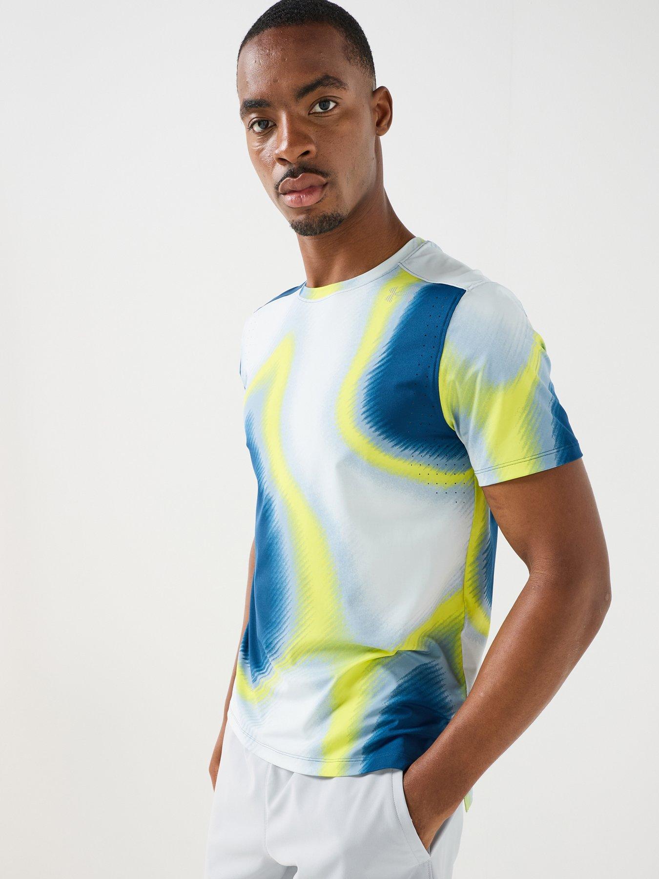 Image 1 of 6 of UNDER ARMOUR Mens Running Velociti Pro Print T-Shirt - Navy