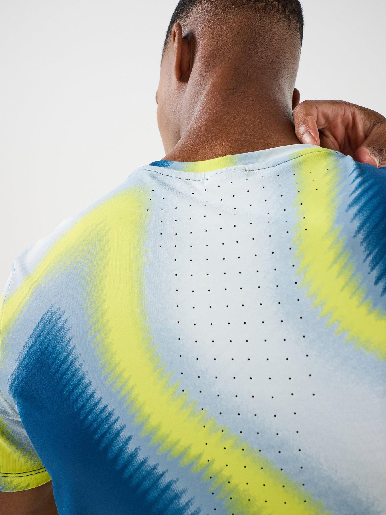 Image 4 of 6 of UNDER ARMOUR Mens Running Velociti Pro Print T-Shirt - Navy