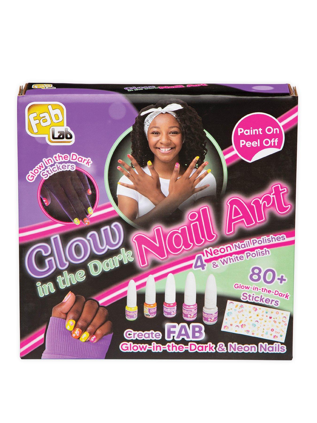 Fab Lab GLOW IN THE DARK NAIL ART