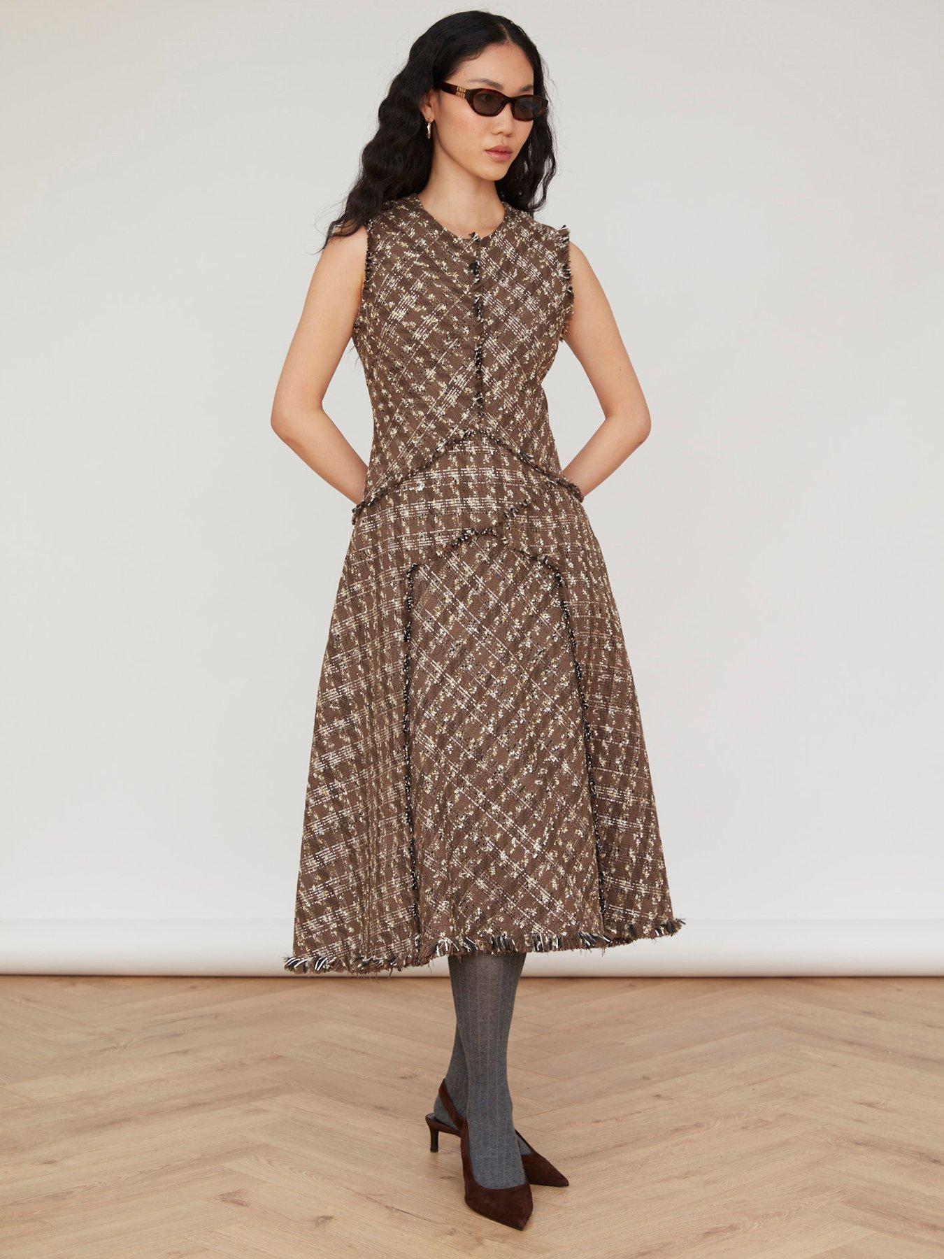 Jovonna London Adelina Dress - Brown