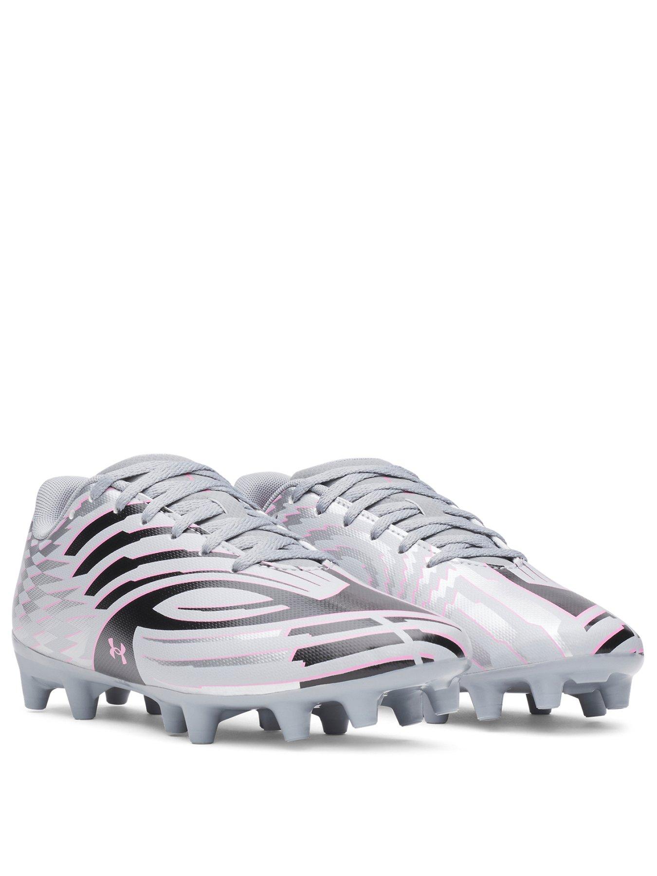Image 2 of 6 of UNDER ARMOUR Junior Shadow Club 4 Firm Ground Football Boot - Grey