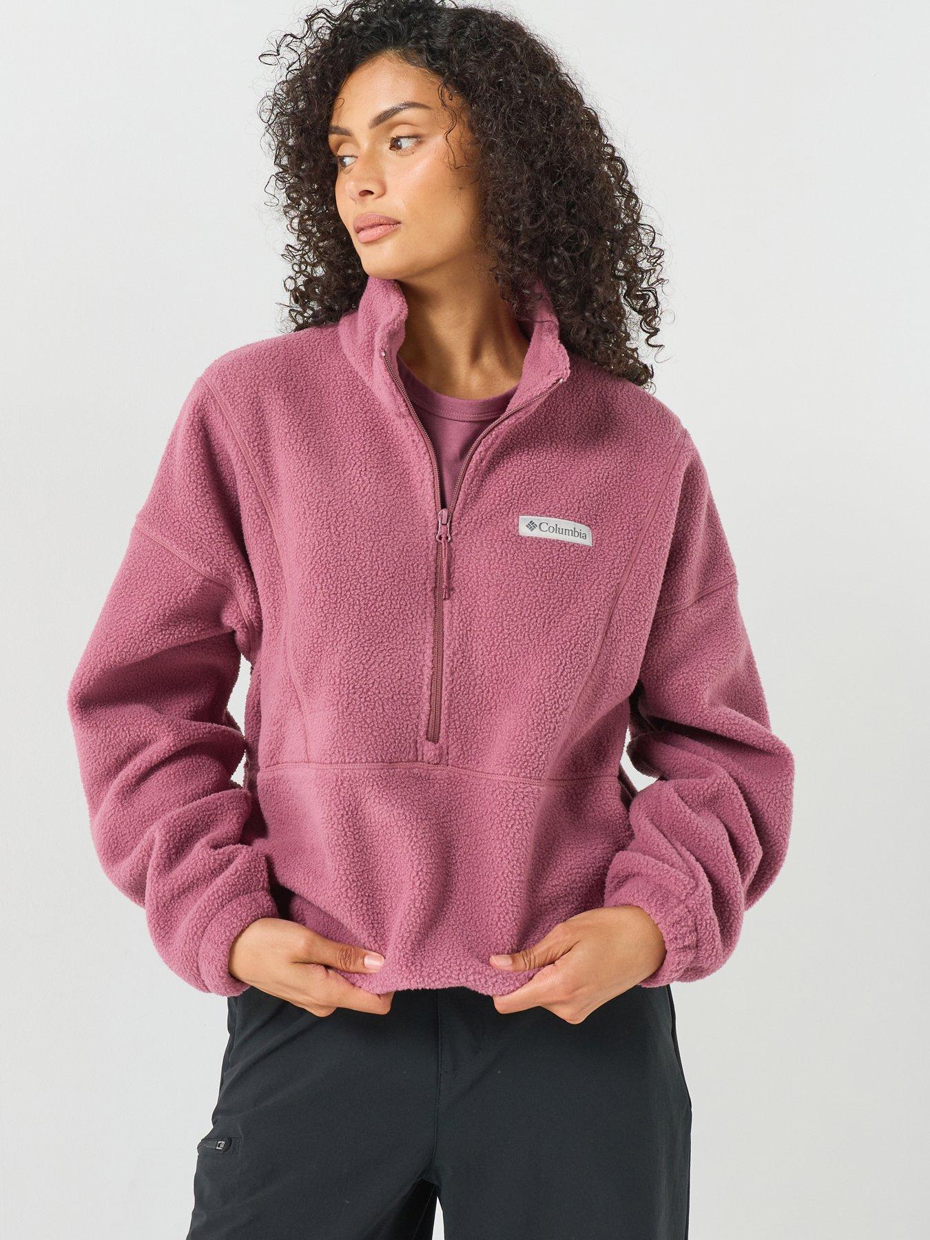 Image 1 of 5 of Columbia Womens Timber Meadow Half Zip Funnel Neck Fleece - Purple