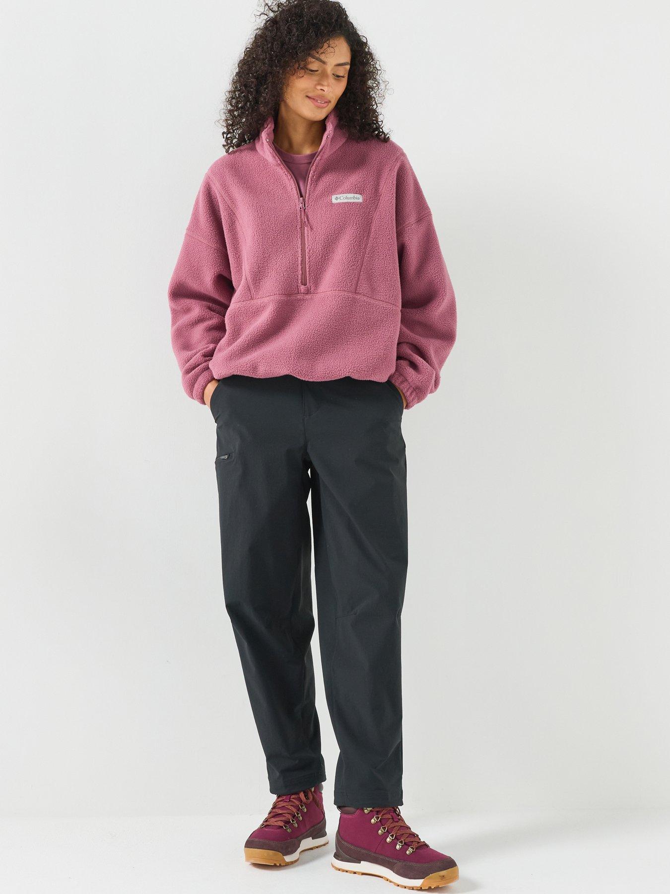 Image 3 of 5 of Columbia Womens Timber Meadow Half Zip Funnel Neck Fleece - Purple