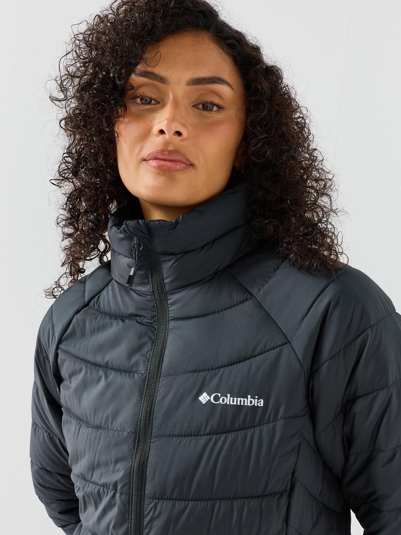 Image 4 of 6 of Columbia Womens Powder Lite II Omni-Heat Insulated Active Fit Jacket - Black