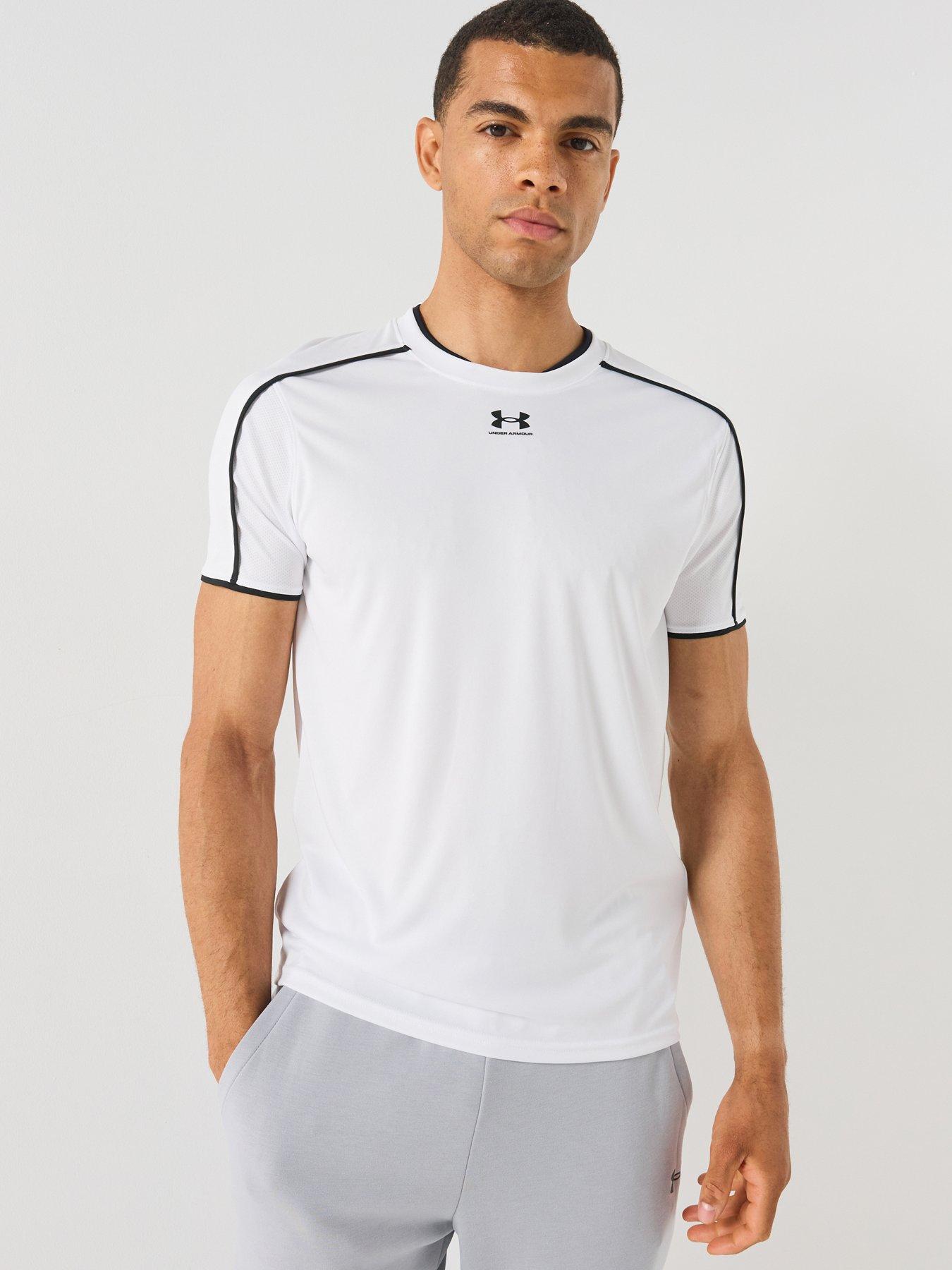 Image 1 of 6 of UNDER ARMOUR Mens Challenger Train Short Sleeve T-Shirt - White