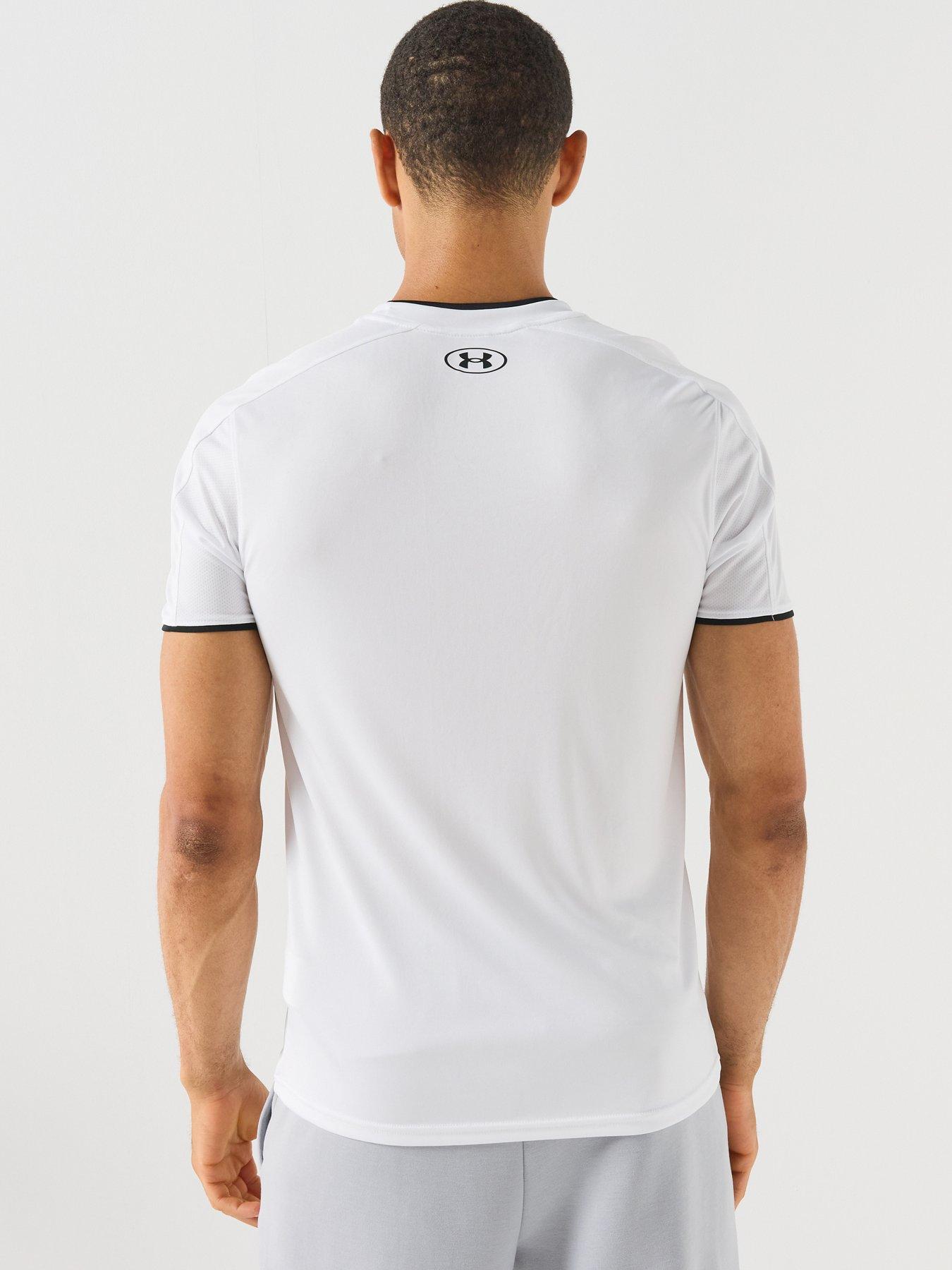 Image 2 of 6 of UNDER ARMOUR Mens Challenger Train Short Sleeve T-Shirt - White