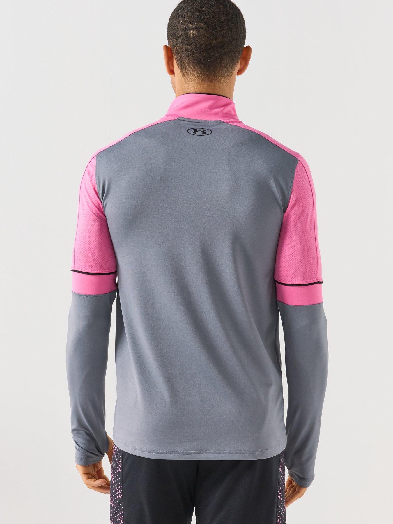 Image 2 of 6 of UNDER ARMOUR Mens Challenger Training Quarter Zip Midlayer Top - Grey