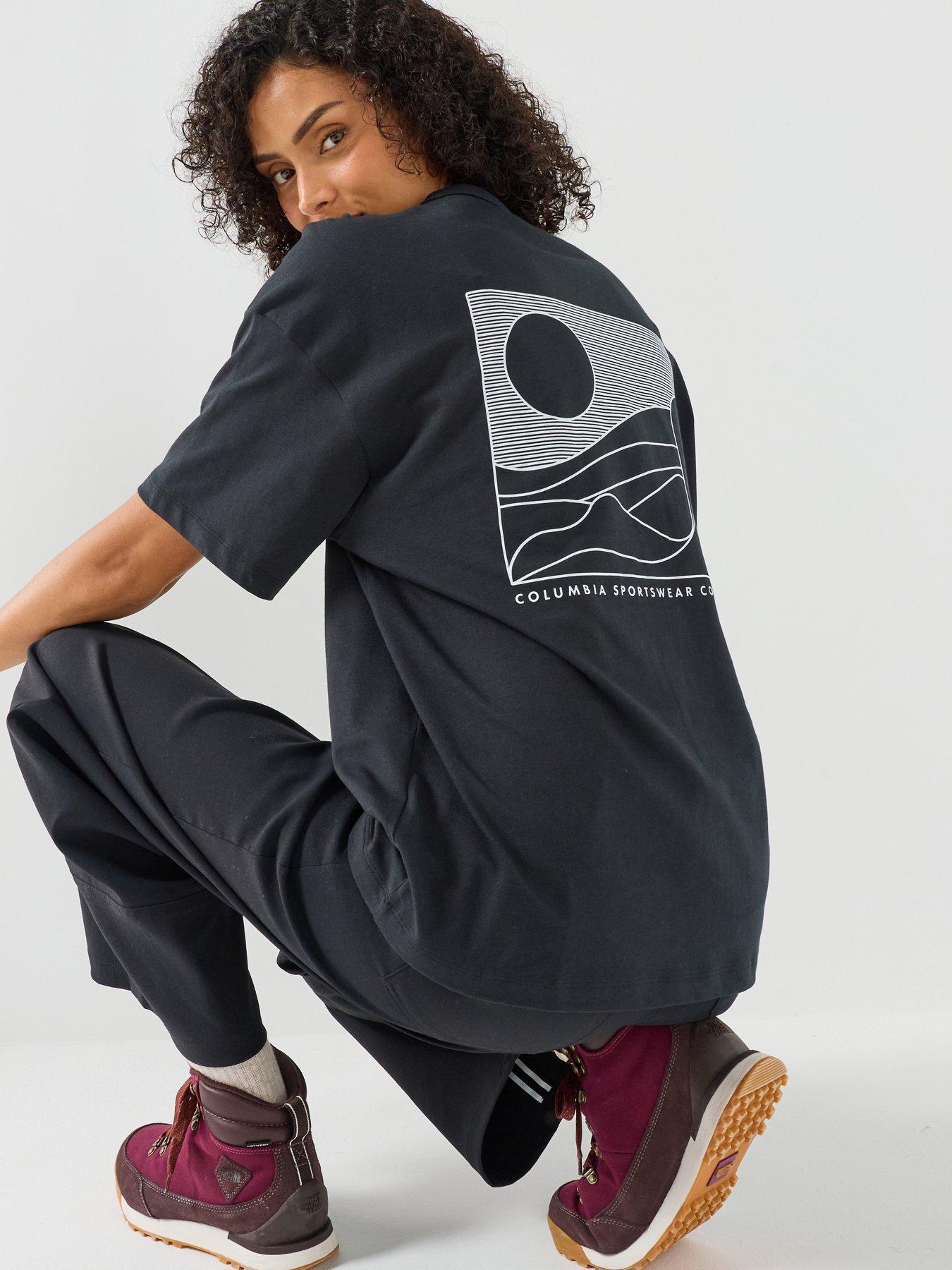 Columbia Womens Heavyweight Graphic T-shirt - Black