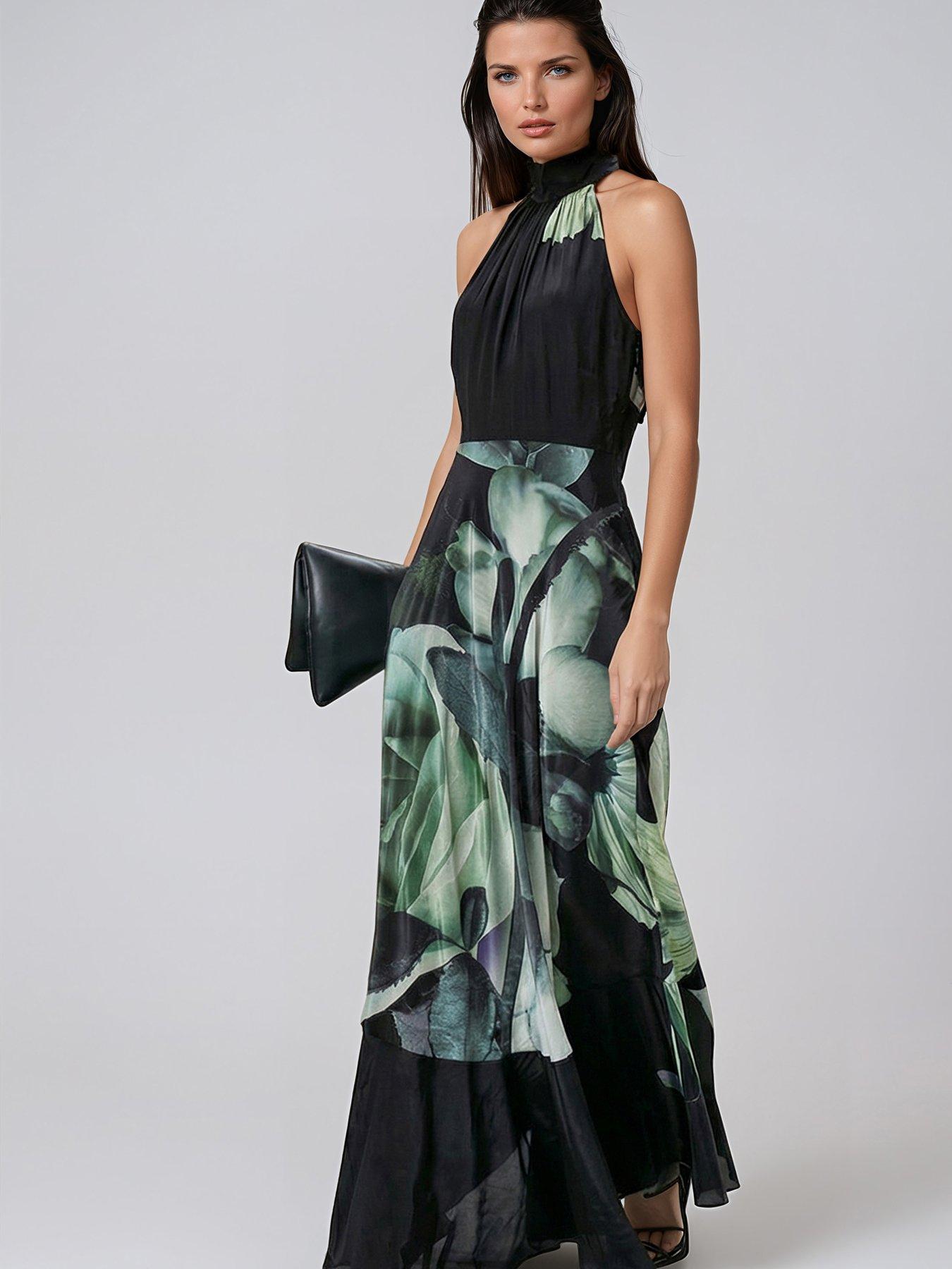 Religion Floral Print Valeria Maxi Dress - Green