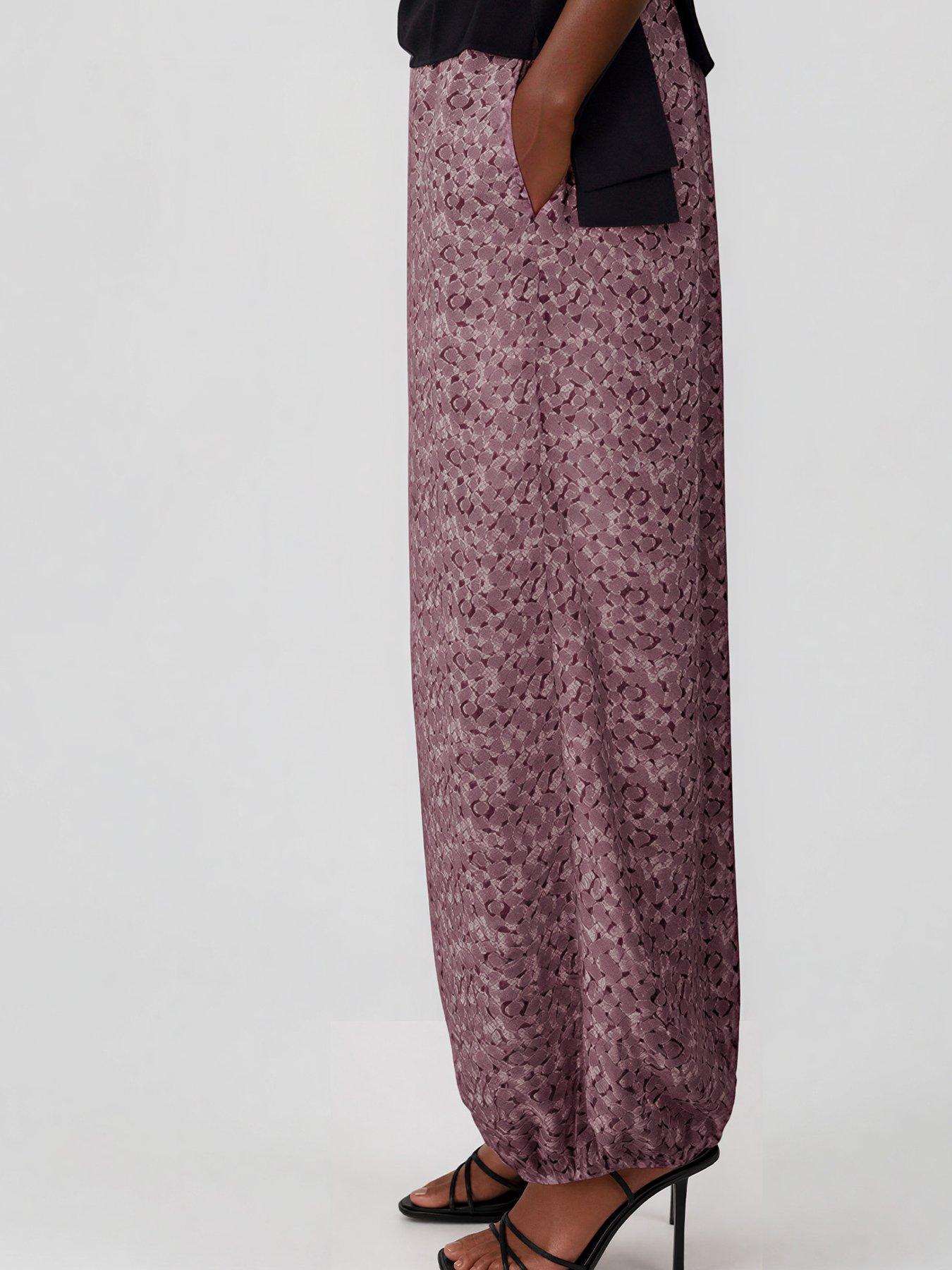 Image 2 of 6 of Religion Dot Blend Print Ashes Balloon Helena Trousers - Pink