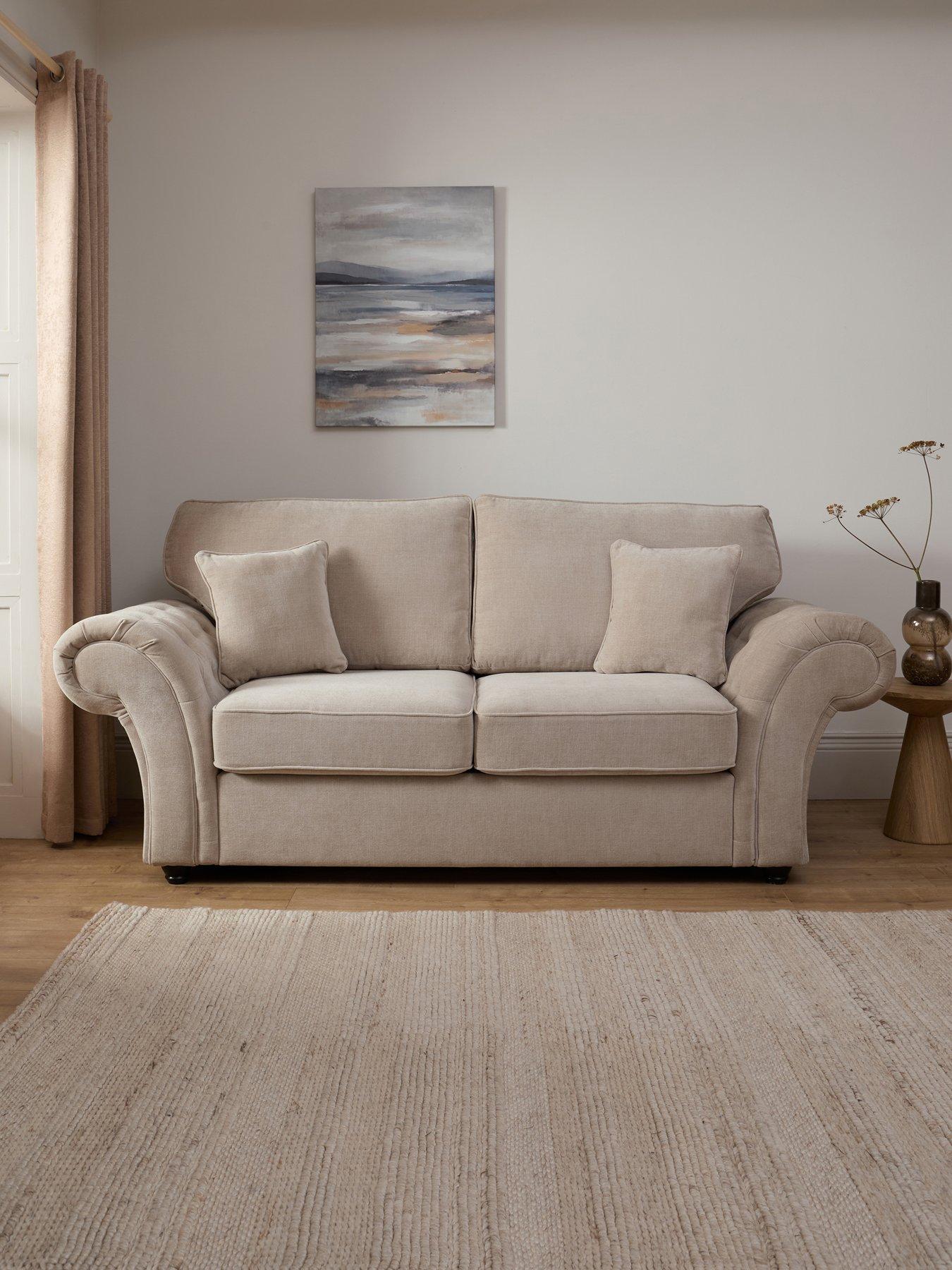 The Very Collection Windsor Fabric Standard Back 3 Seater Sofa Bed