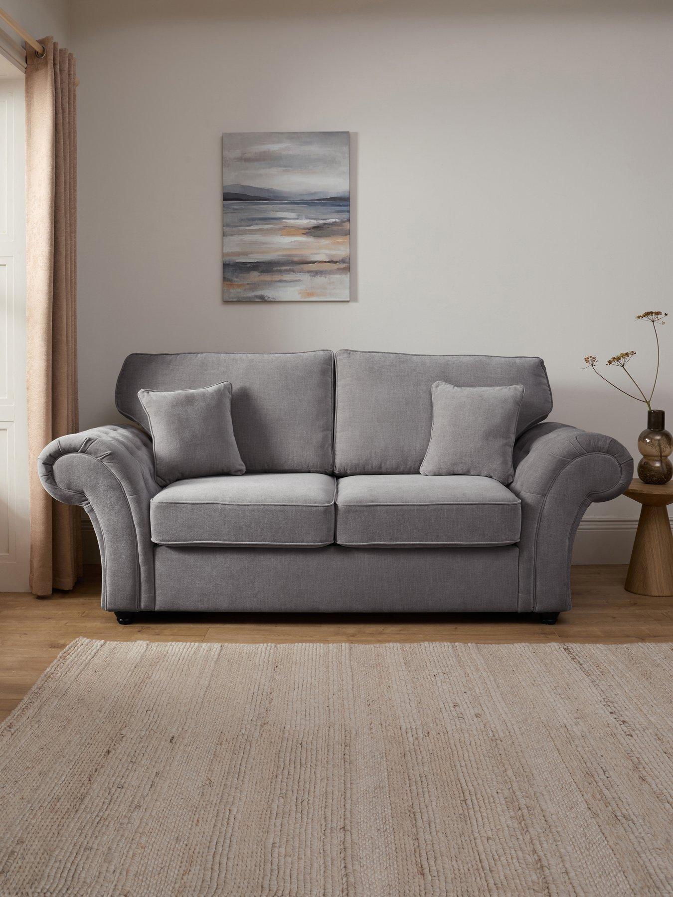 The Very Collection Windsor Fabric Standard Back 3 Seater Sofa Bed