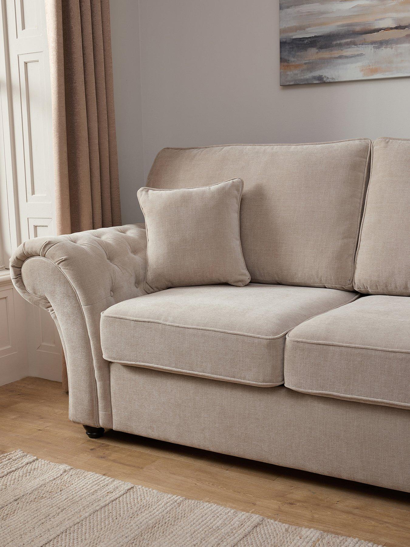 Image 2 of 7 of The Very Collection Windsor Fabric Standard Back 3 Seater Sofa Bed